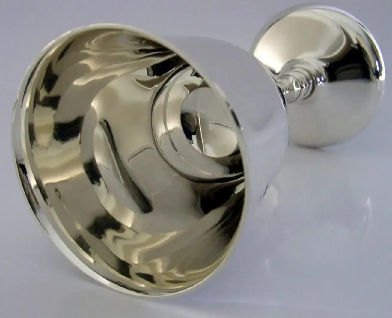 Coupe calice en argent sterling, Birmingham 1971, 127 g