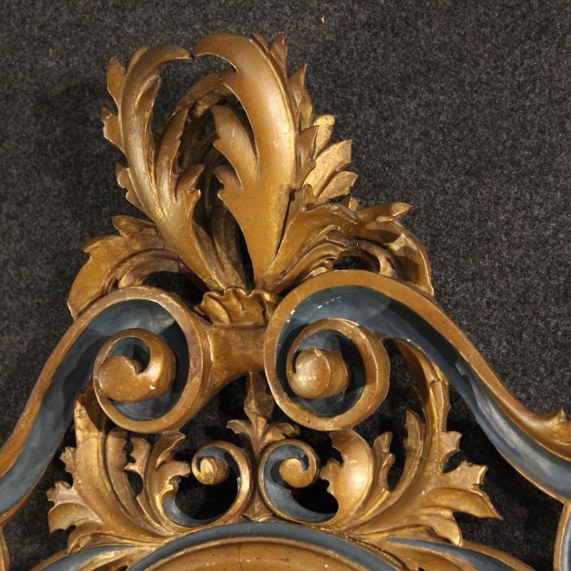 photo for sale Miroir de style Louis XV laqué et doré, Italie, XXe siècle