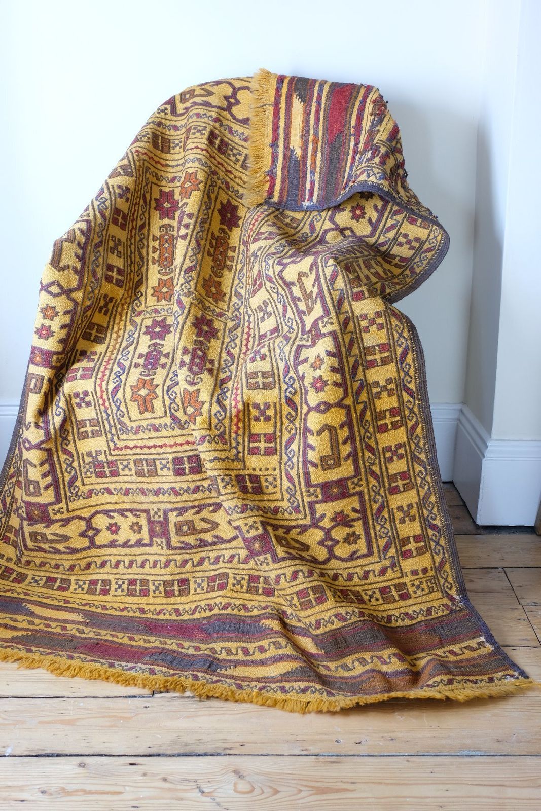 Antique Anatolian Kilim Rug, Central Turkey, Circa Early 1900s photo for sale