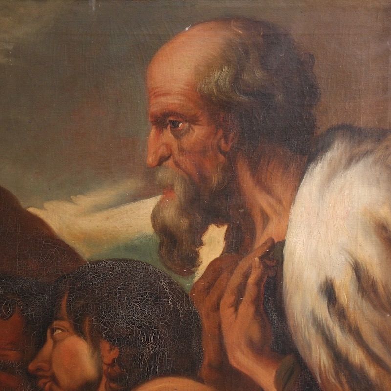 photo furniture Tableau flamand du XIXe siècle, Le Christ pardonnant aux pécheurs repentants