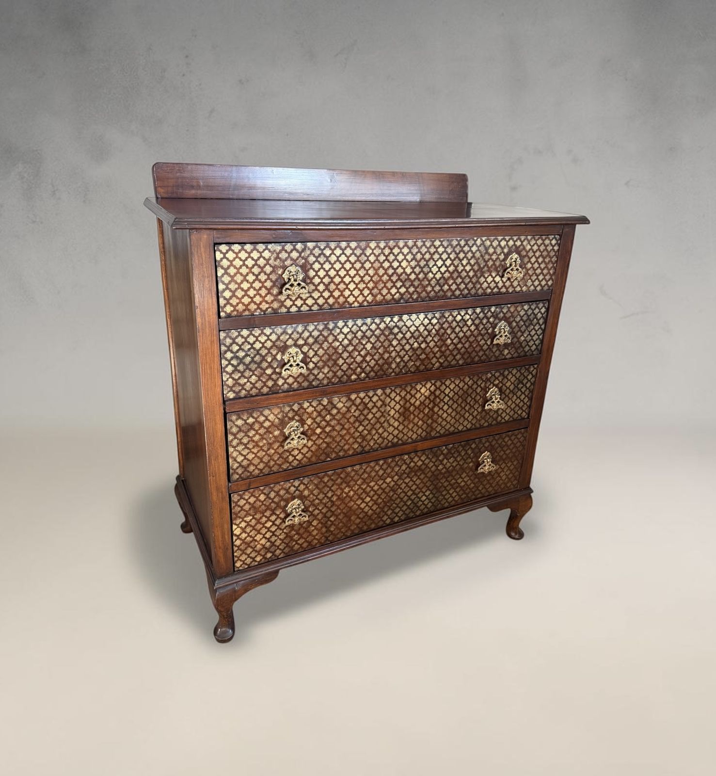 Antique Patterned Chest Of Drawers photo furniture