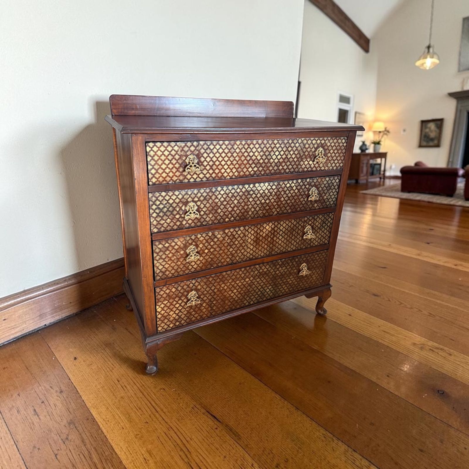 Antique Patterned Chest Of Drawers photo 600.0