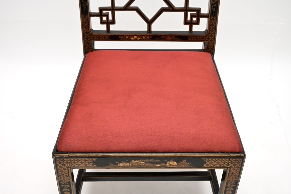 Antique Lacquered Chinoiserie Chair photo Furniture