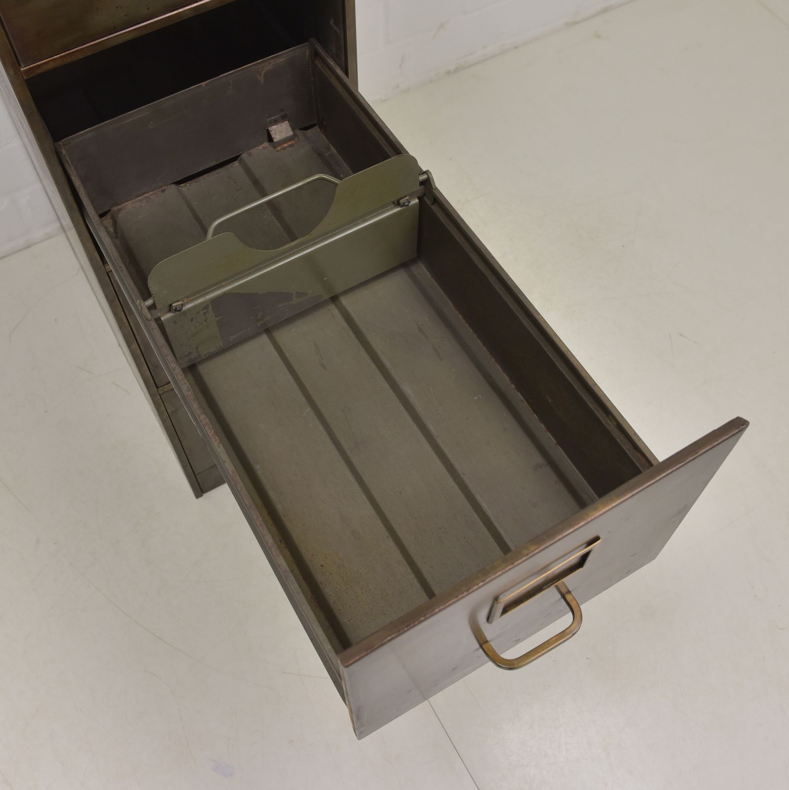 Vintage! Card Filing Cabinet, Metal Cabinet, Drawer Cabinet, Green, Shoe Cabinet, Office photo 722.0