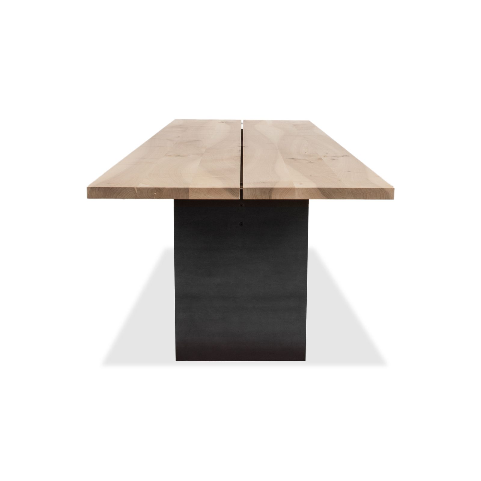 Zoom By Mobimex Tix Dining Table, Wood, Walnut, Raw Steel Base, 260 X 100 Cm photo buy
