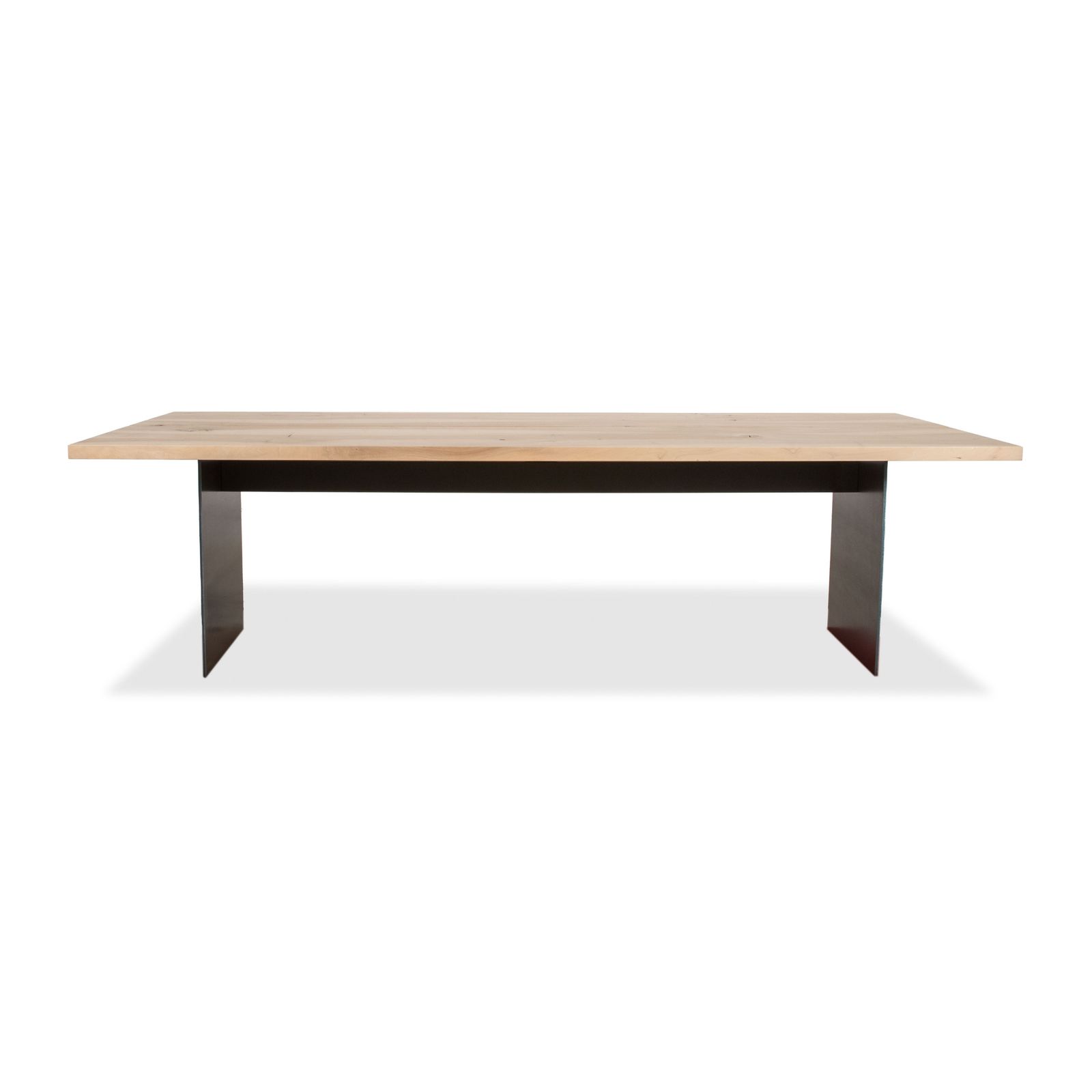 Zoom By Mobimex Tix Dining Table, Wood, Walnut, Raw Steel Base, 260 X 100 Cm photo vintage