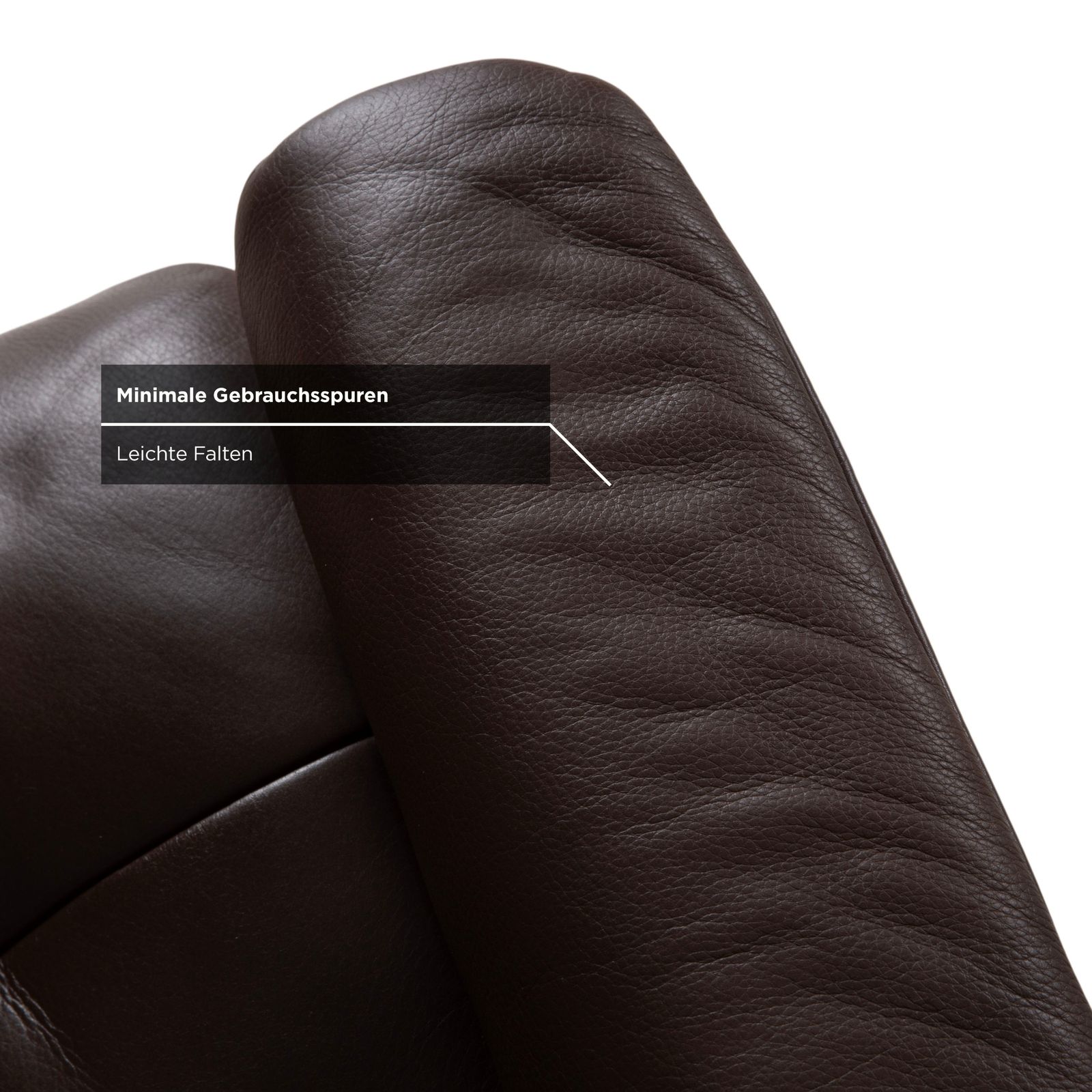 Fauteuil relax Stressless Sunrise en cuir brun mocha, taille L, fonction manuelle photo vintage