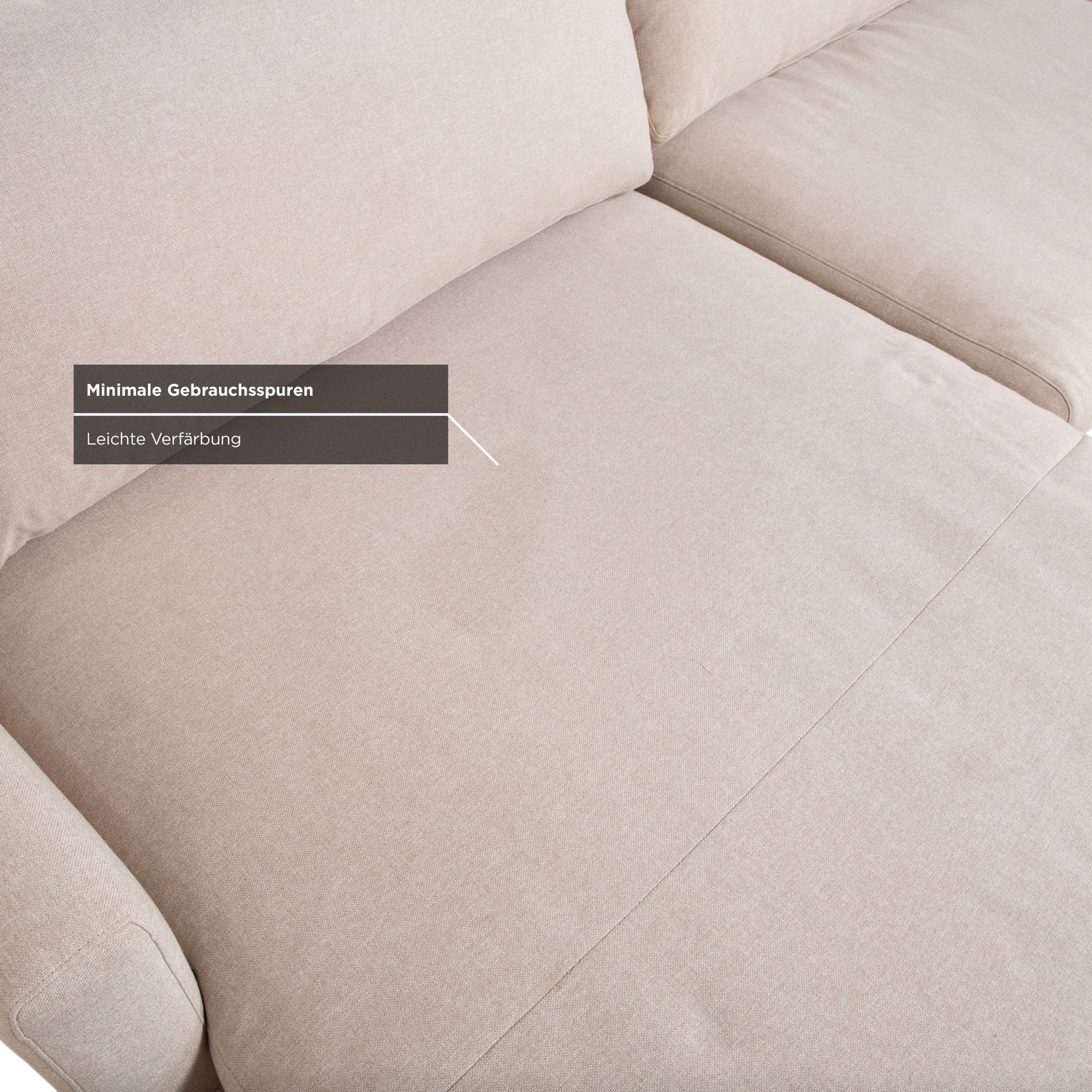 photo for sale Canapé d'angle Bolia Veneda en tissu, crème beige