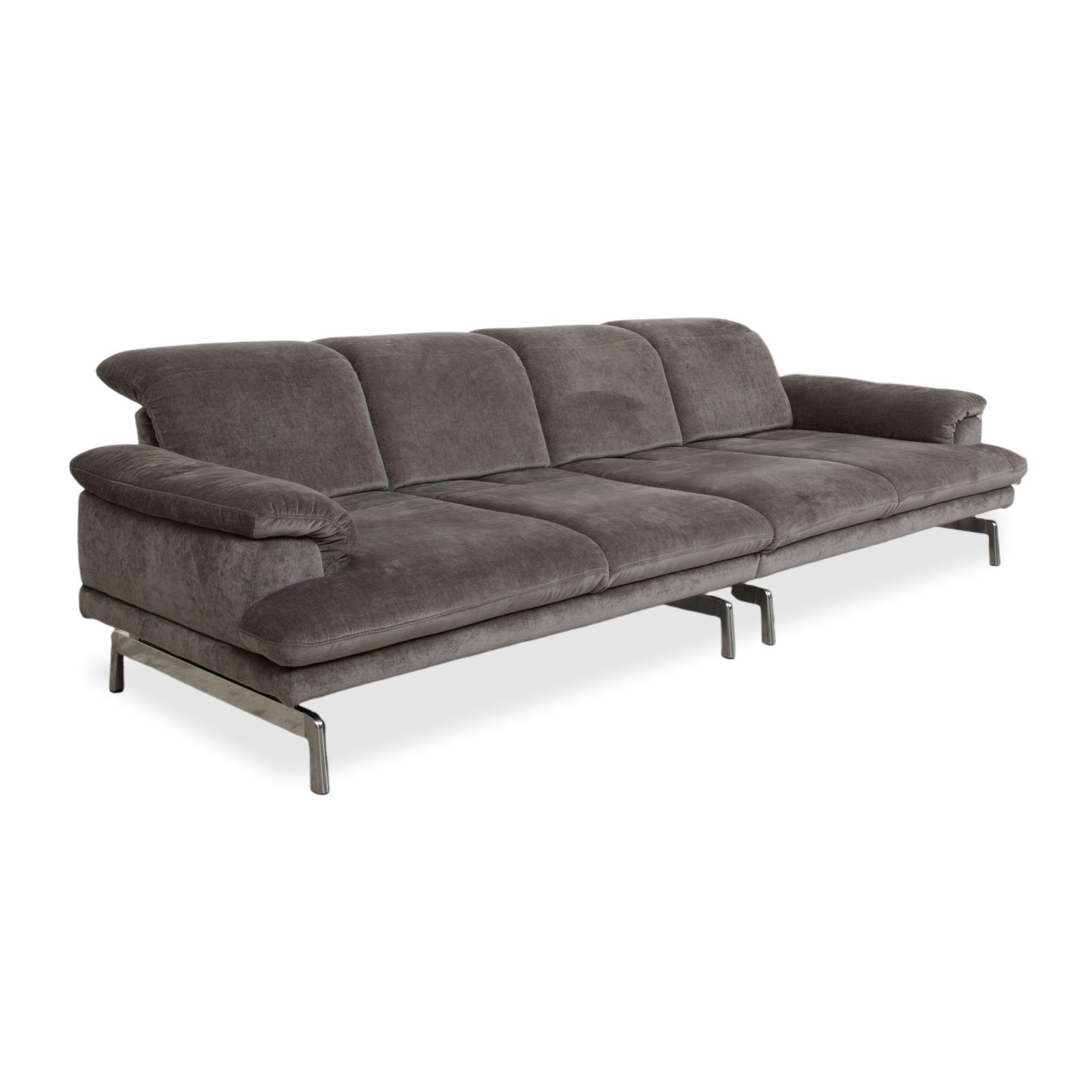 Canapé Joop 8153 en tissu gris 4 places à fonctions manuelles photo for sale