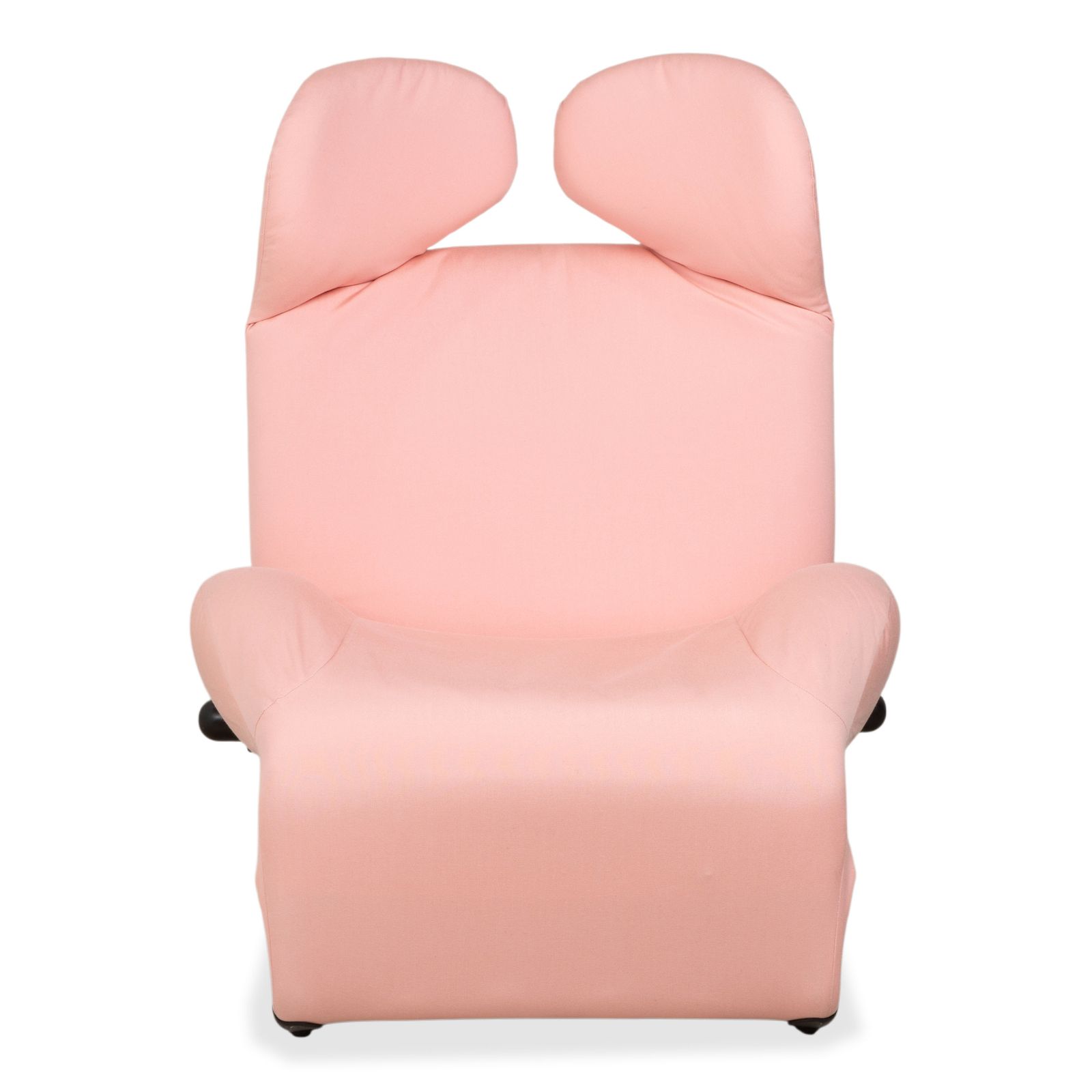 Mobilier Fauteuil Cassina Wink en tissu, rose, fonction manuelle, retapissé photo