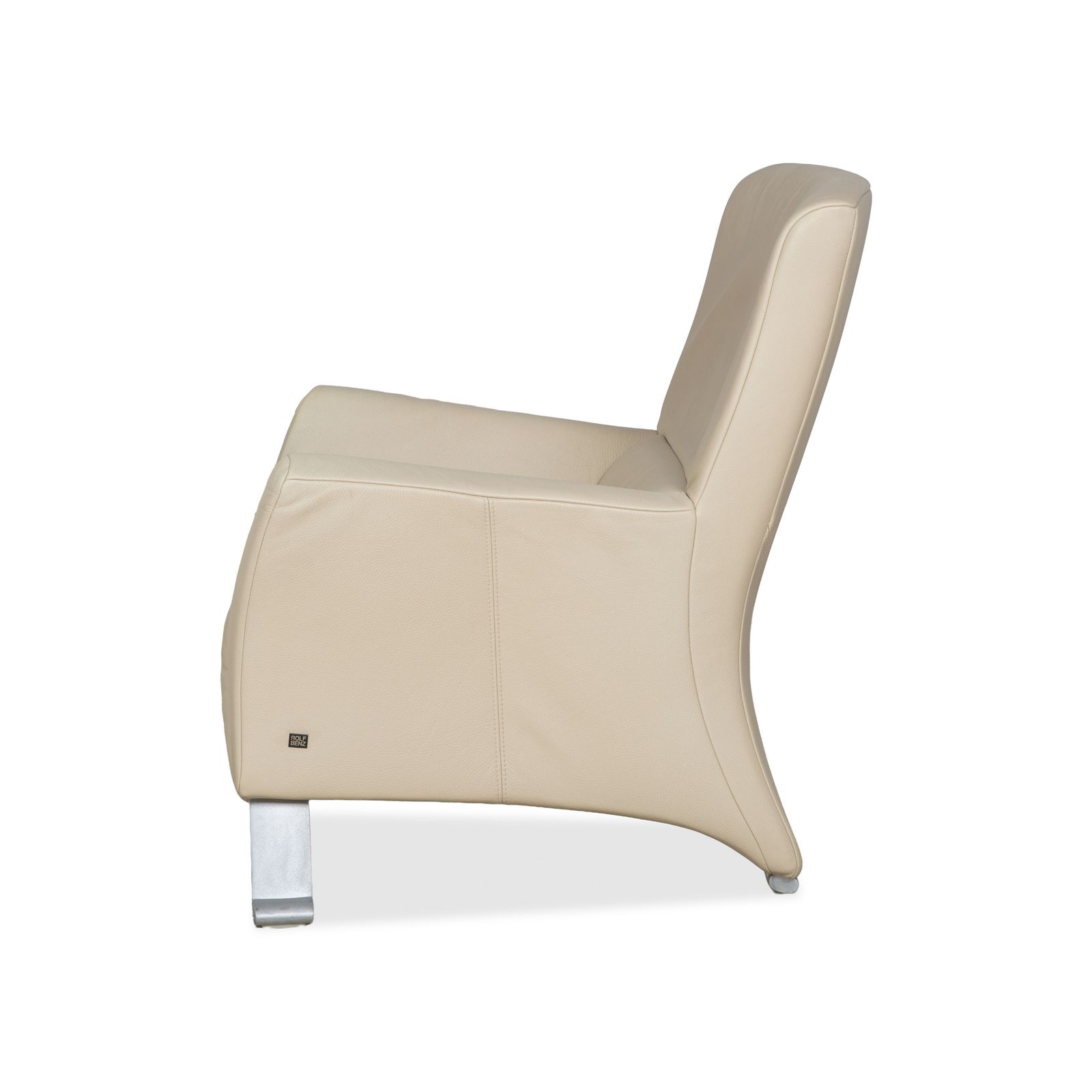Meubels Rolf Benz 322 Leren Fauteuil Wit Crème photo