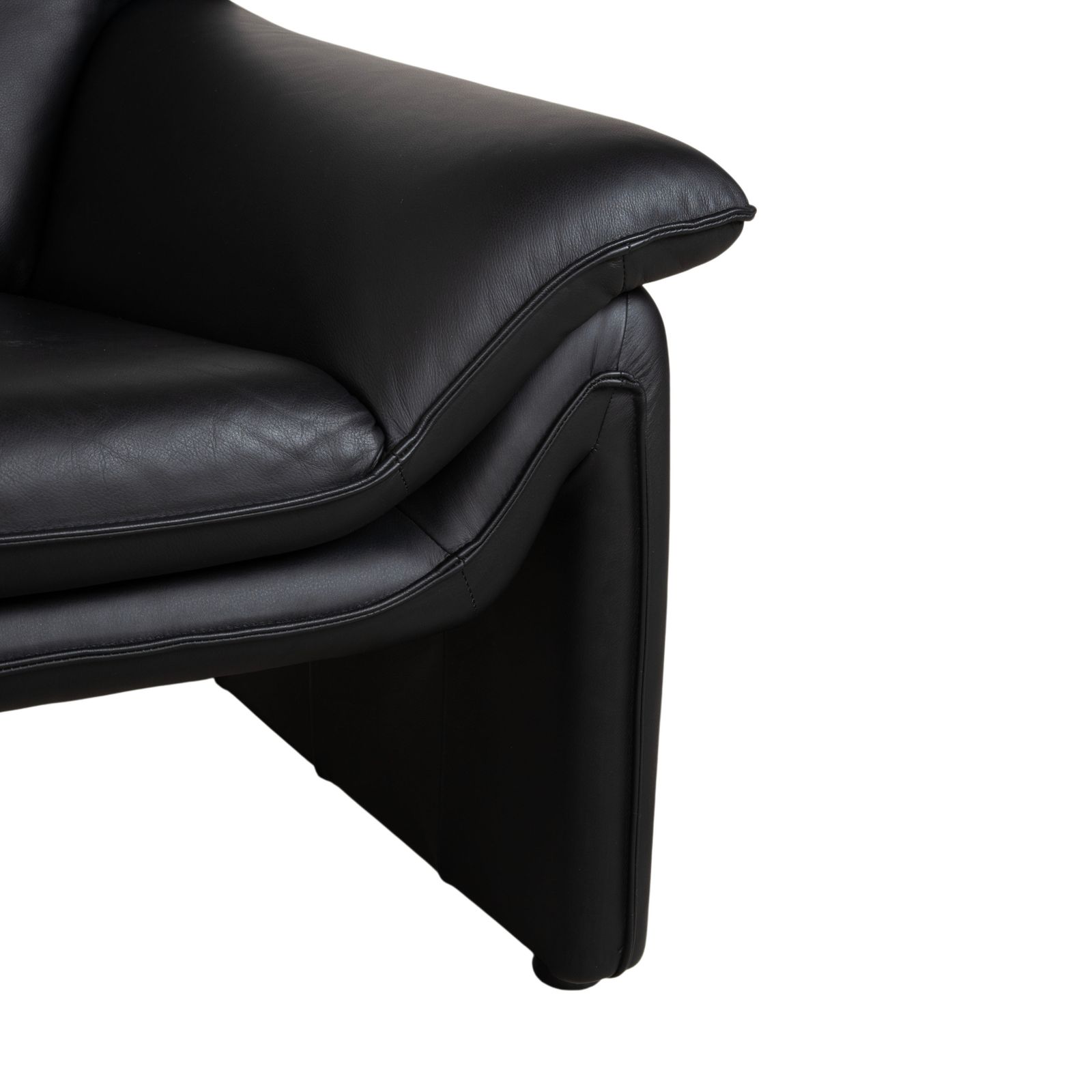 Fauteuil Lauuser Atlanta en cuir noir photo for sale