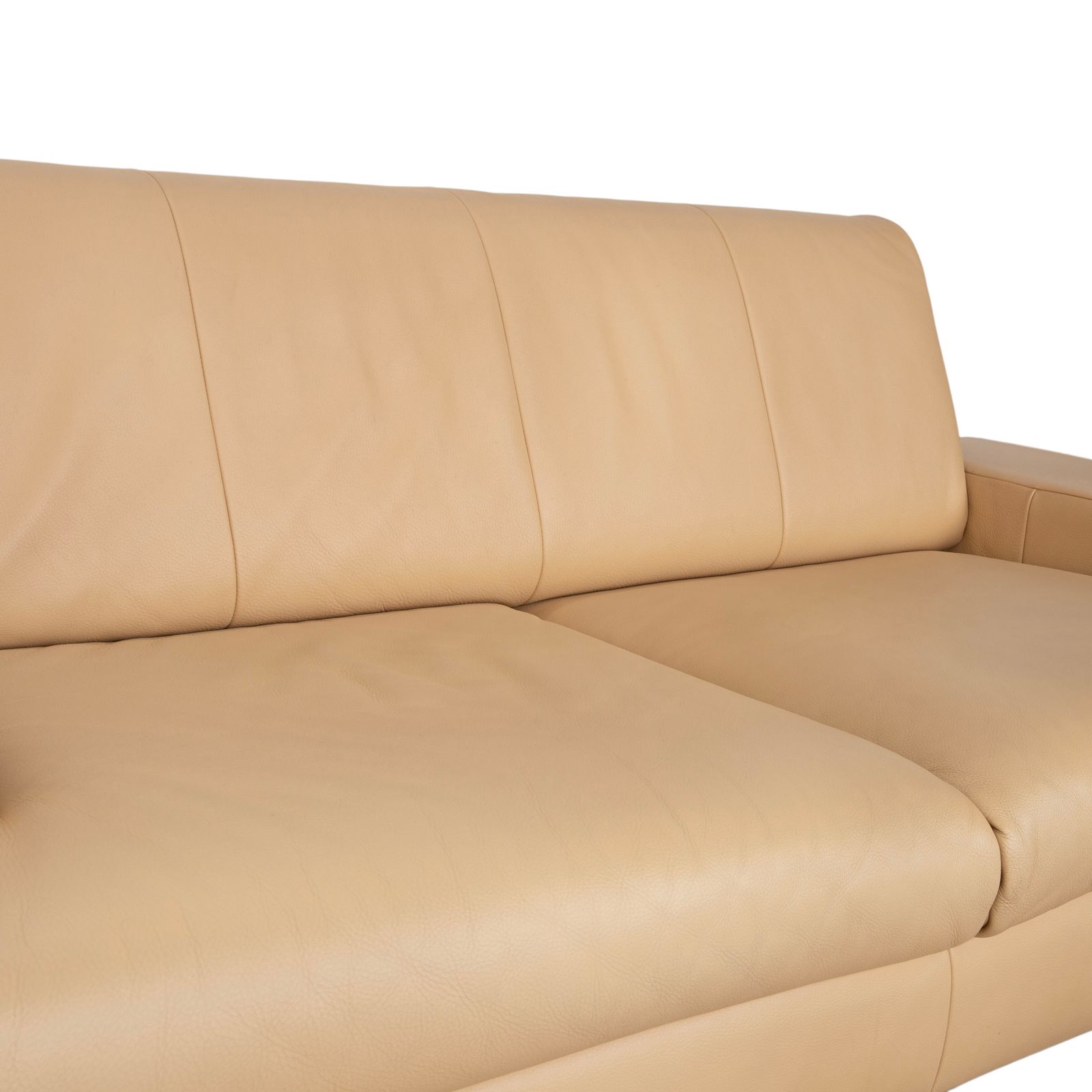 Rolf Benz AK 644 tweezitsbank leer crème beige photo 1676.0