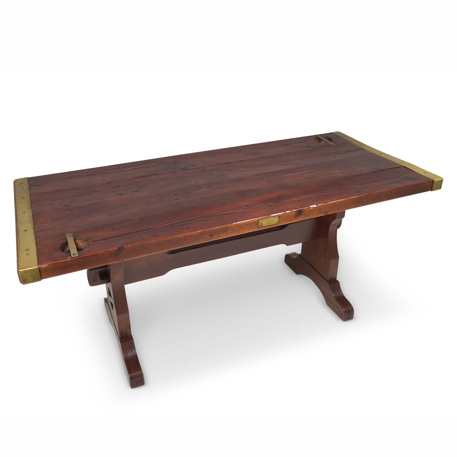 Antique! Liberty Ship Table Made From Wwii USA Hatch Cover, Dining Table, Restored, 182x79