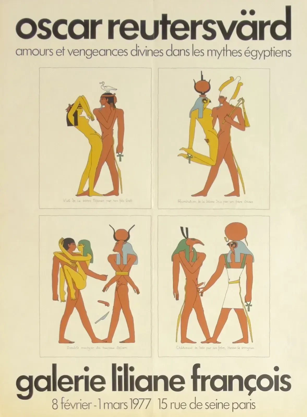 Oscar Reutersvard   Poster For Exhibition Paris 1977, Liliane François Gallery