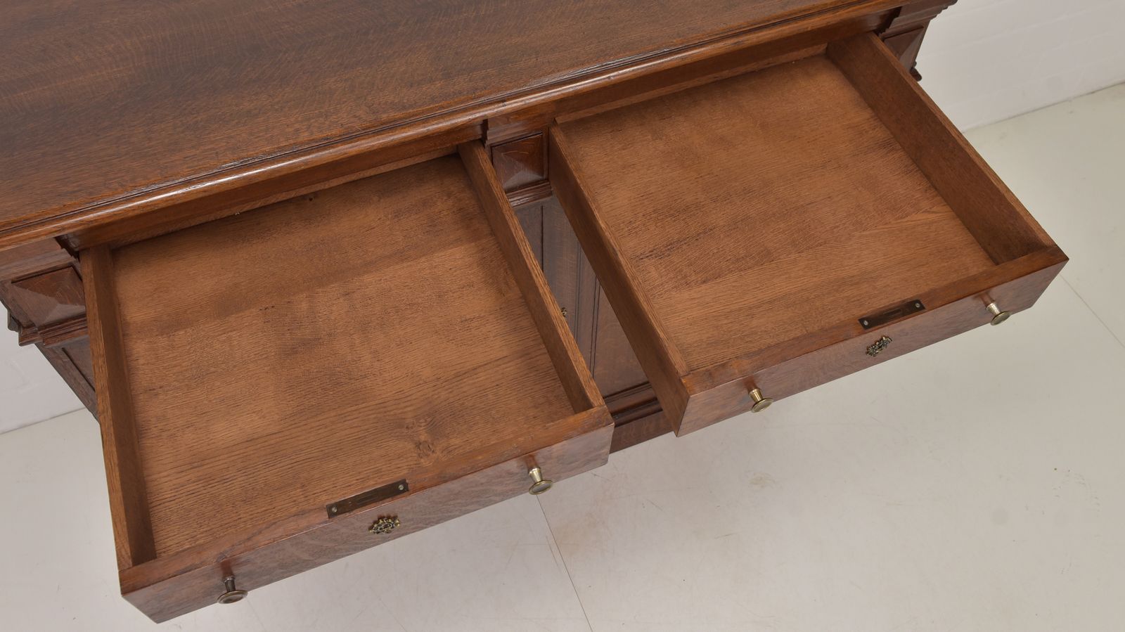 Antique! Restored Tall Chest Of Drawers, Gründerzeit Style, Solid Oak, Cabinet, Sideboard photo buy