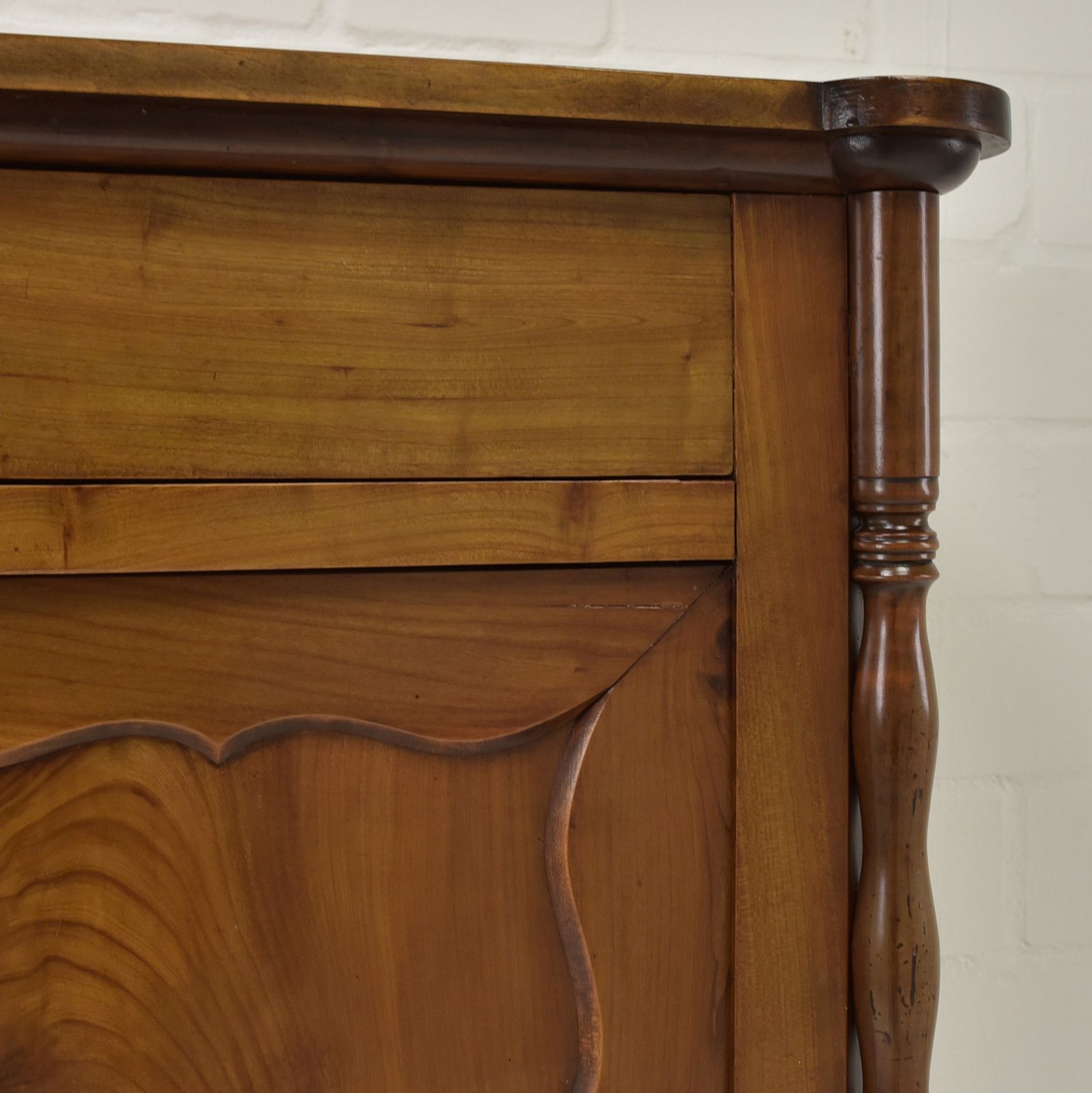 Antique! Restored Cherrywood Sideboard, Late Biedermeier, Louis Philippe Cabinet photo vintage