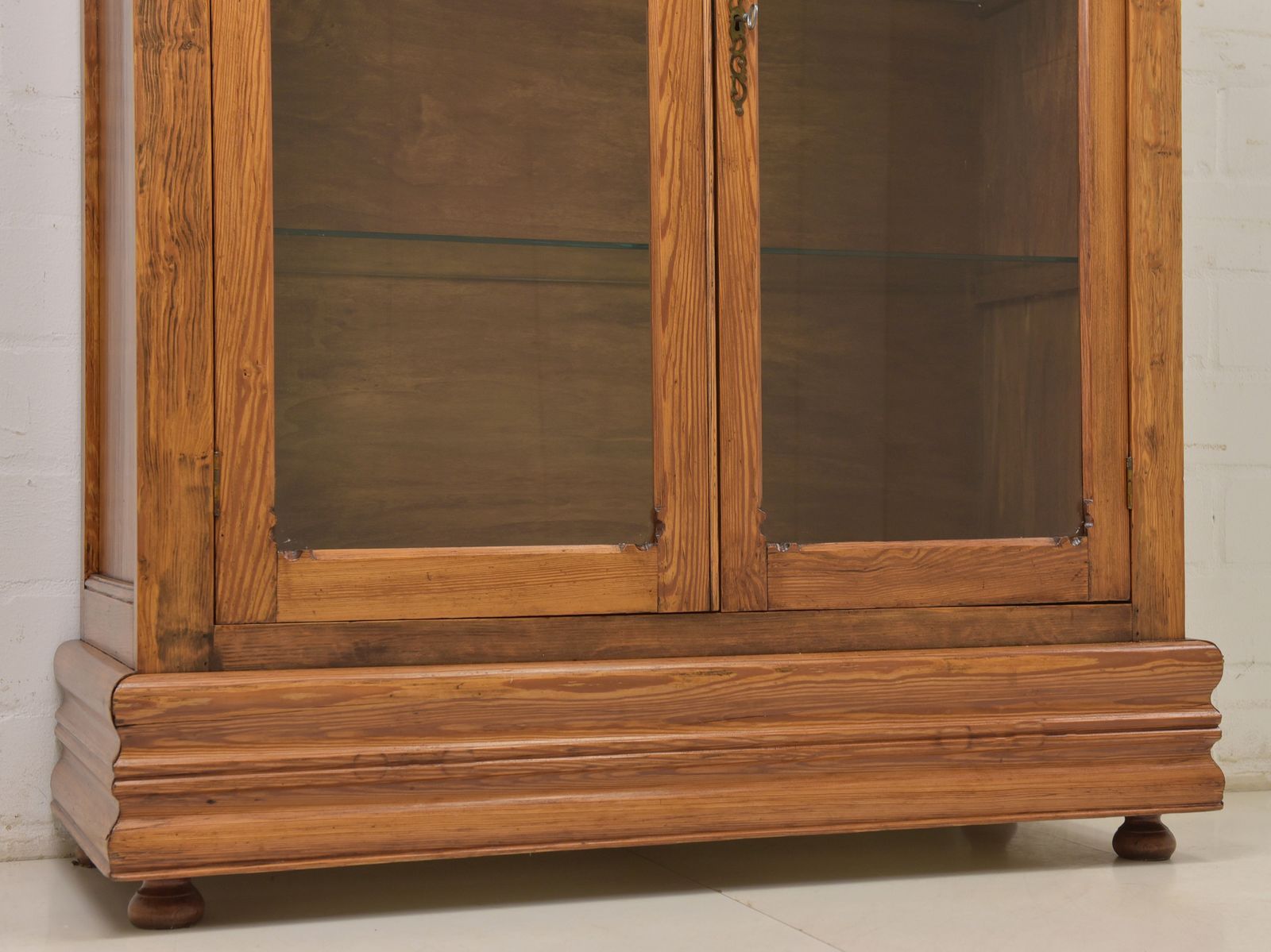 photo for sale Antique! Small Restored Softwood Art Nouveau Display Cabinet, Circa 1920.
