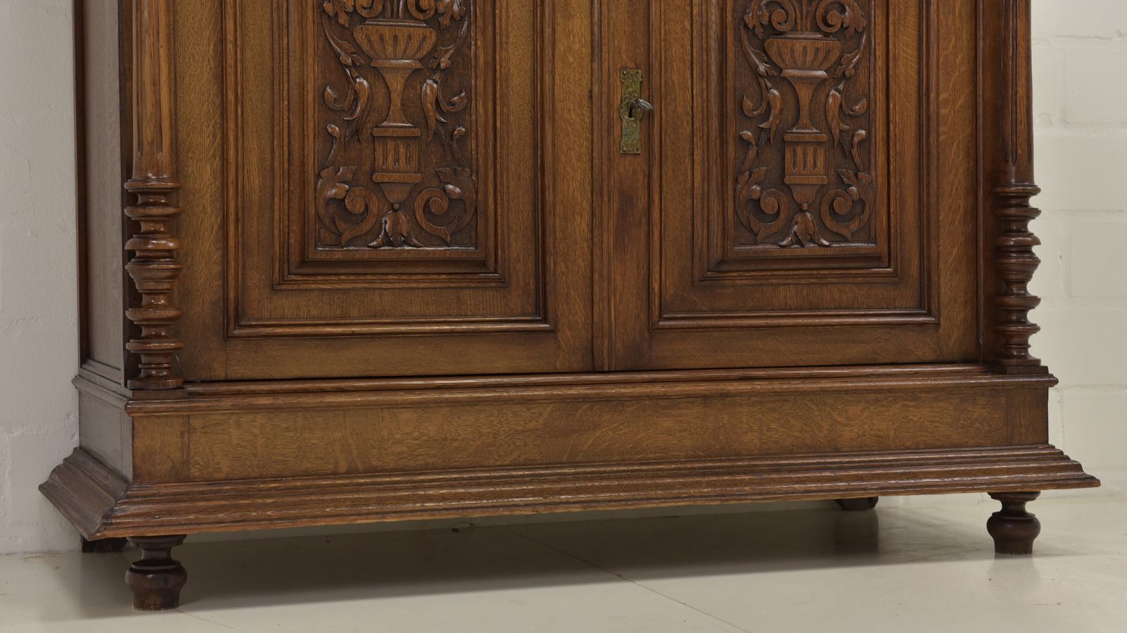 photo for sale Antique! Restored Solid Oak Chest Of Drawers/Sideboard, Gründerzeit Style Cabinet