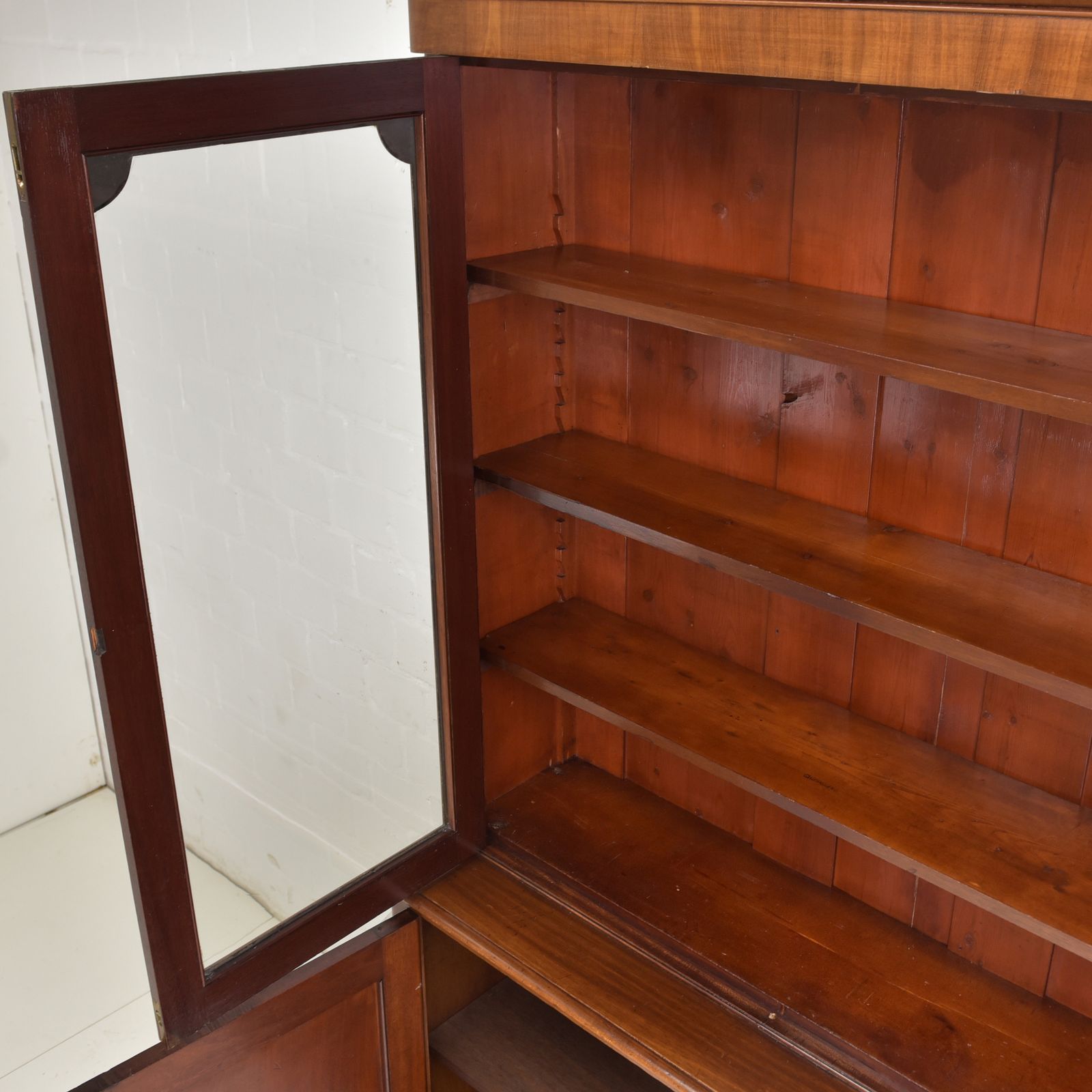 Antique! Restored Mahogany Buffet Cabinet, England, Circa 1880, Display Cabinet photo Furniture