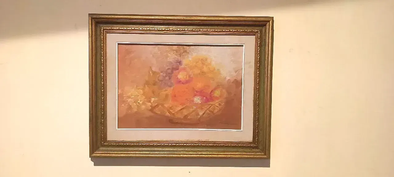 Sill Life By Guido Guidi, Oil On Canvas, 20th Century photo furniture