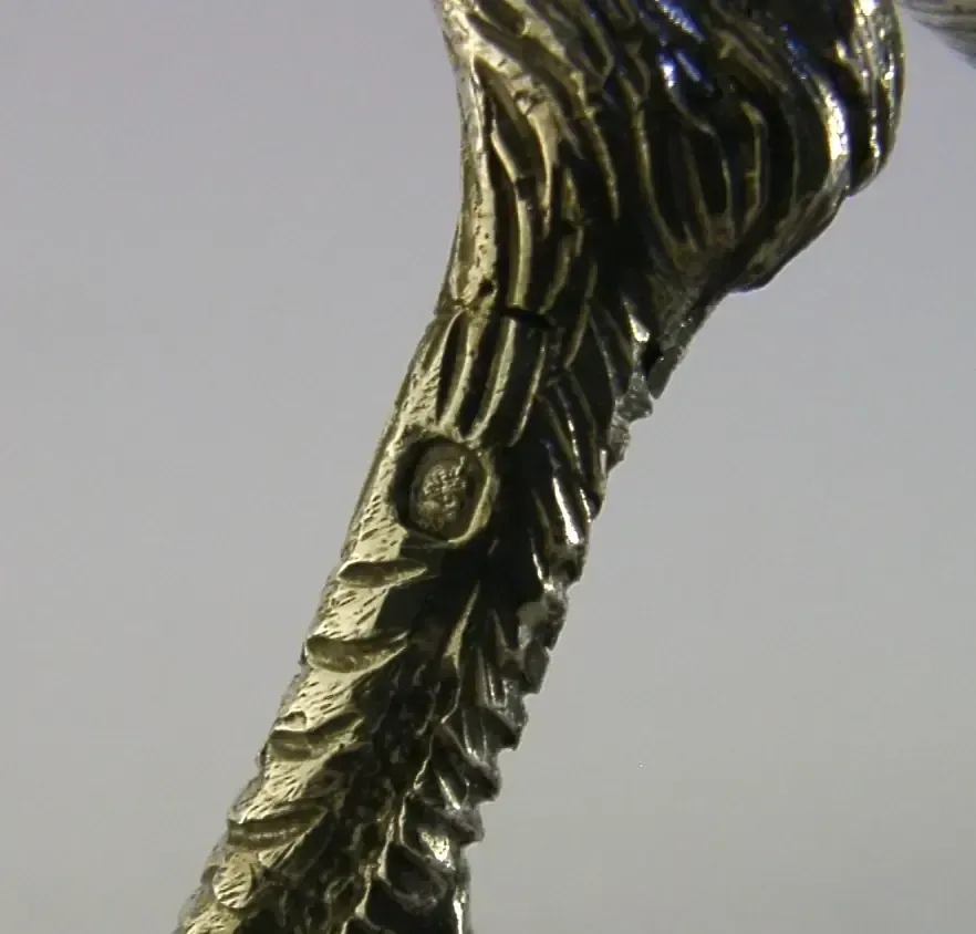 photo furniture Huge 854g French Sterling Silver Cockerel Rooster Chicken Bird C1920 Antique