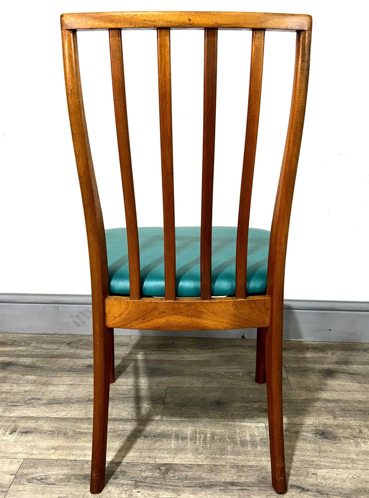 4 Refinished/Reupholstered Mid Century Teak Dining Chairs A.H. McIntosh No. 4203 1960's photo vintage