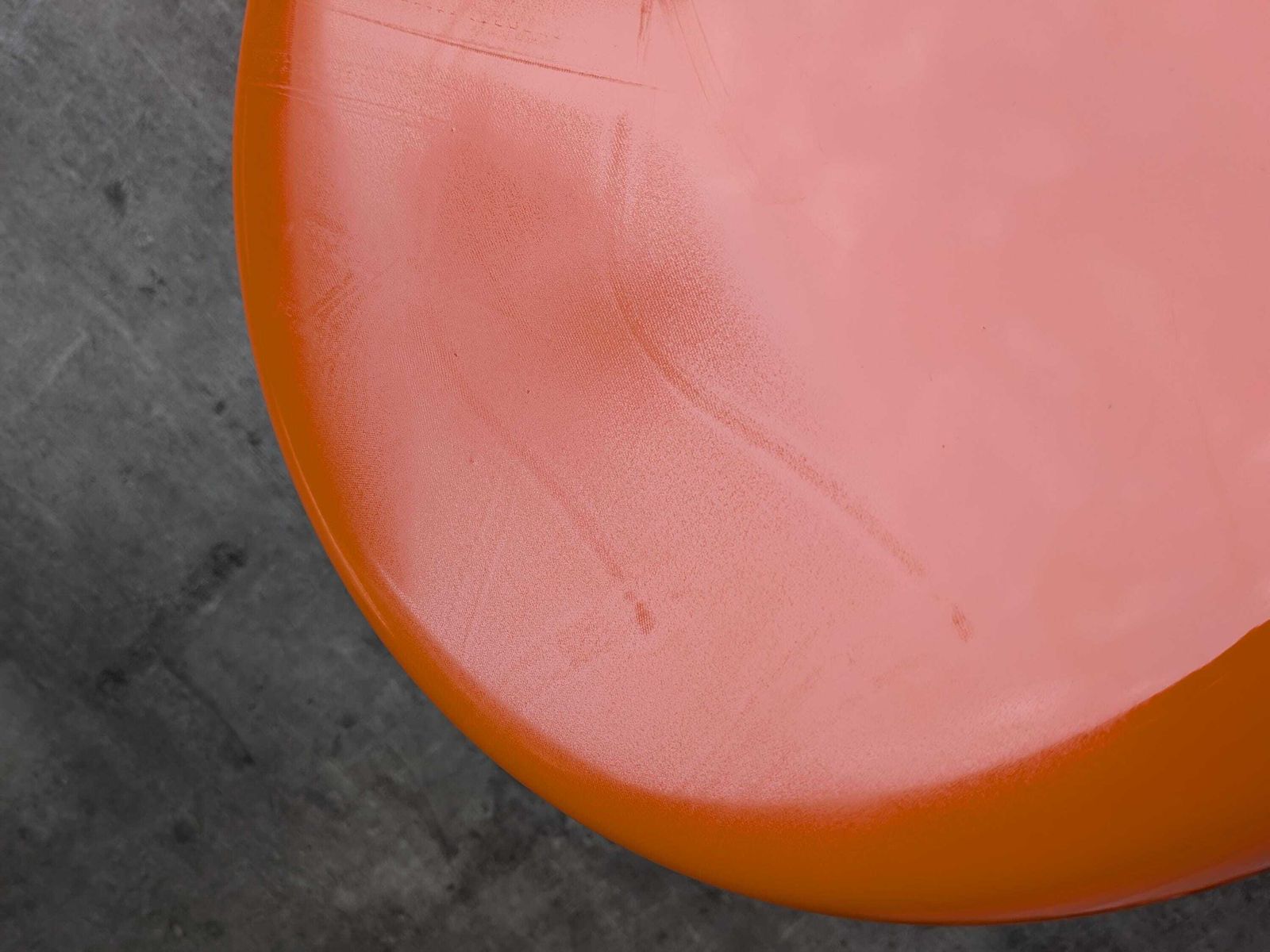 Set Of 4 Vintage Mushroom Stools, Retro Orange 1960s Space Age Meblo Jurček photo vintage