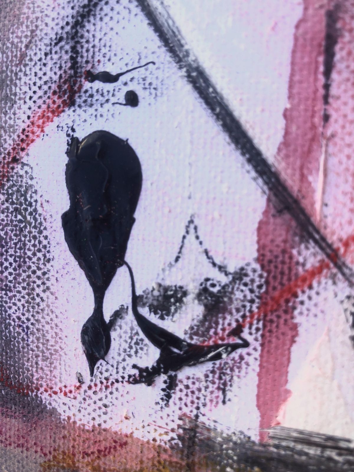 Nerea Caos Jesus Christ Superstar Abstract Expressionistisch Olieverfschilderij Verticaal Doek 2023 photo Kunst