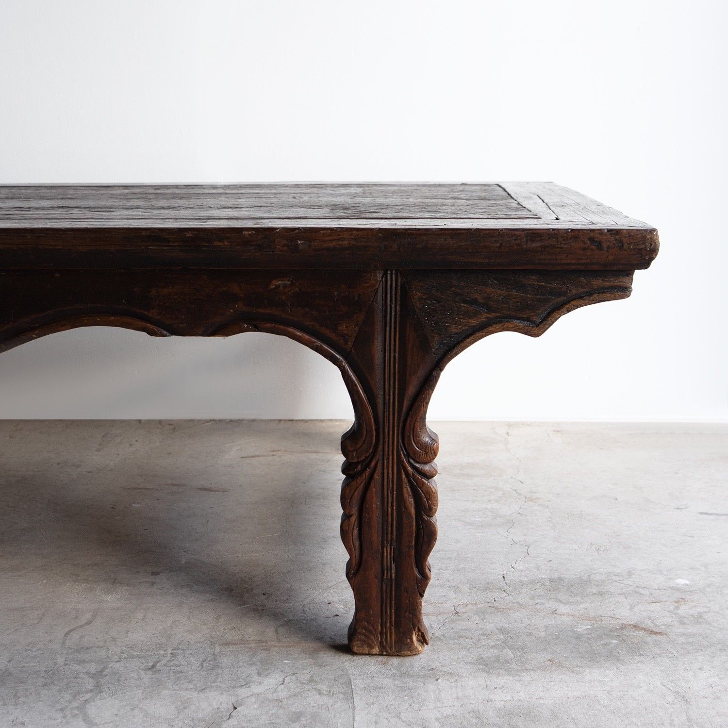 Antique Chinese Elm Low Table / Day Bed, Large Coffee Table, 19th Century photo buy