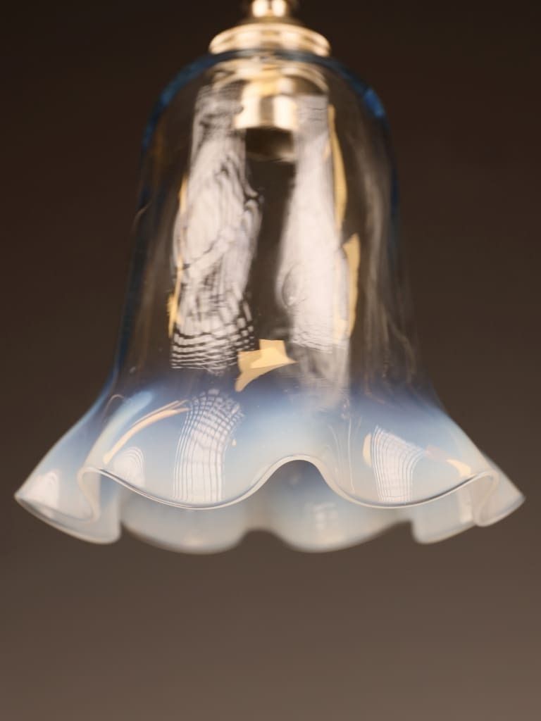 Pair Of Art Nouveau Hand Blown Opaline Glass Pendant Lights, Circa 1900–1915 photo furniture