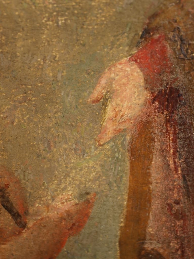 Fine Pair Of 18th Century French Religious Devotional Oil Paintings photo buy