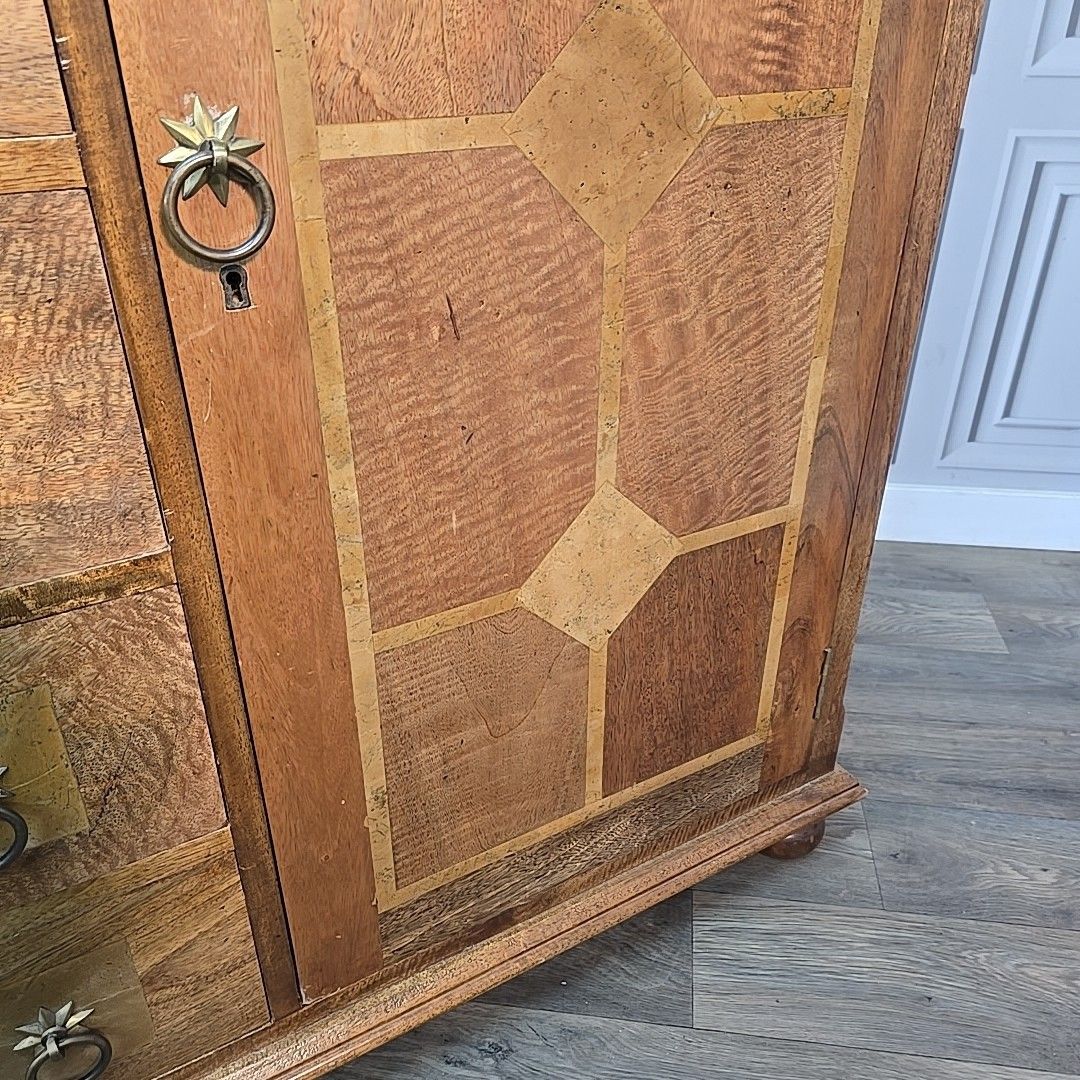689.99 Barker & Stonehouse Wardrobe Flagstone Tallboy Chest Drawers Cabinet Compactum photo