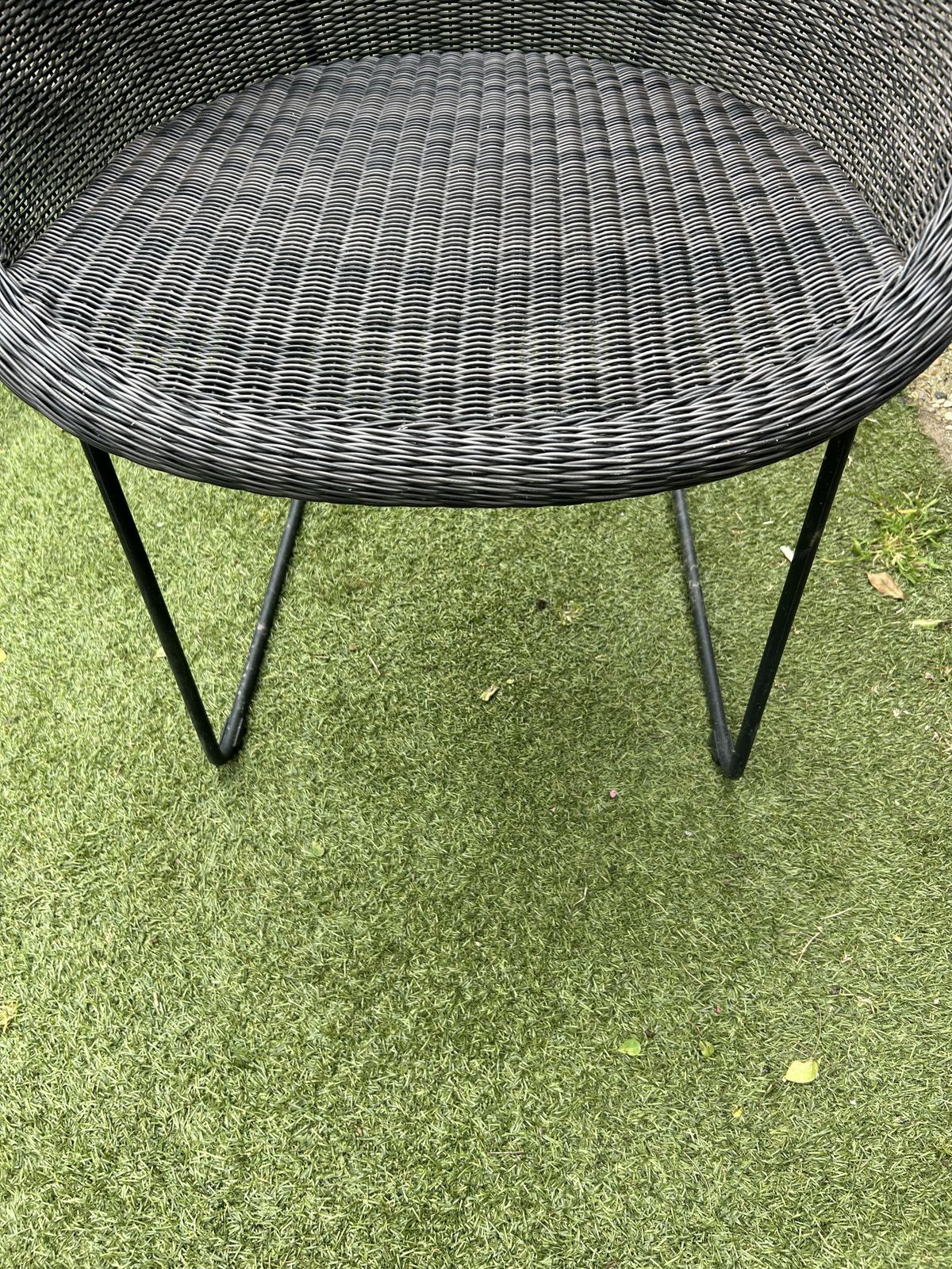 Vincent Sheppard Metal Frame Rattan Garden Chairs photo for sale
