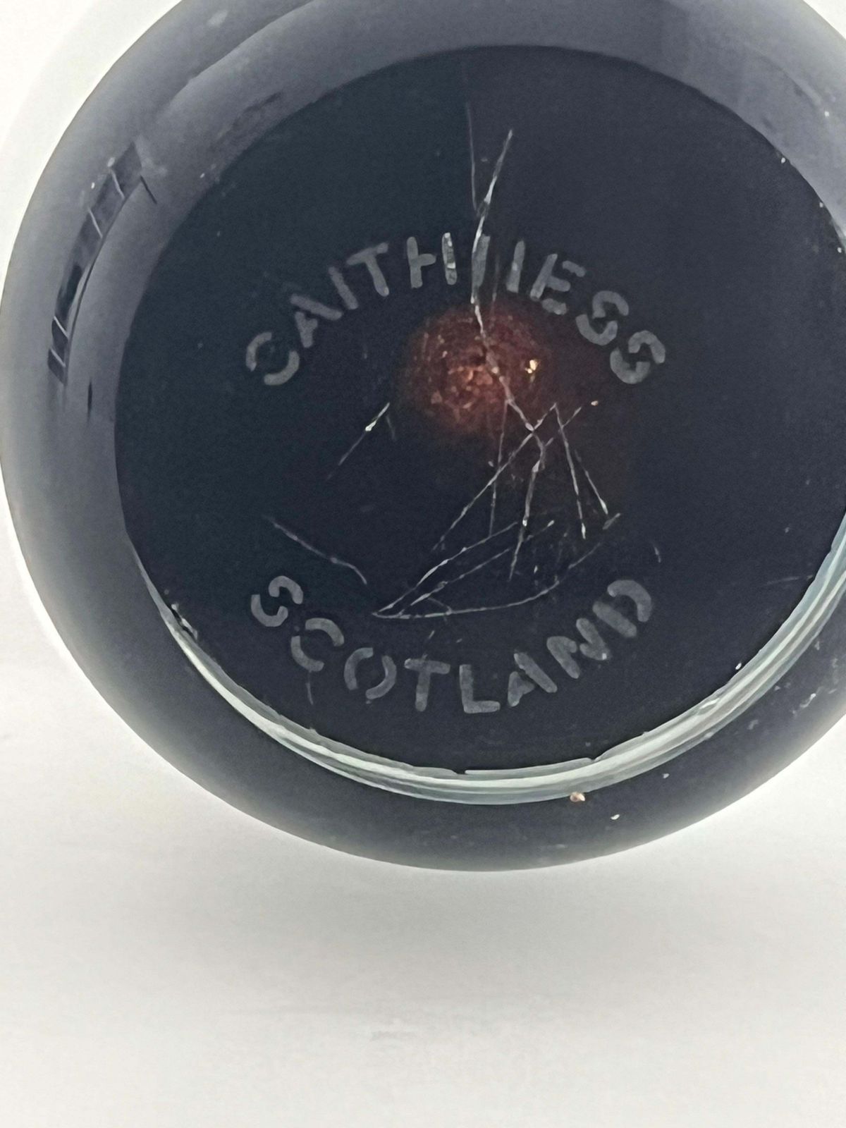 photo furniture Caithness Glass Paperweight Eagle Soaring Over Snowy Mountain, Scotland C 1980s