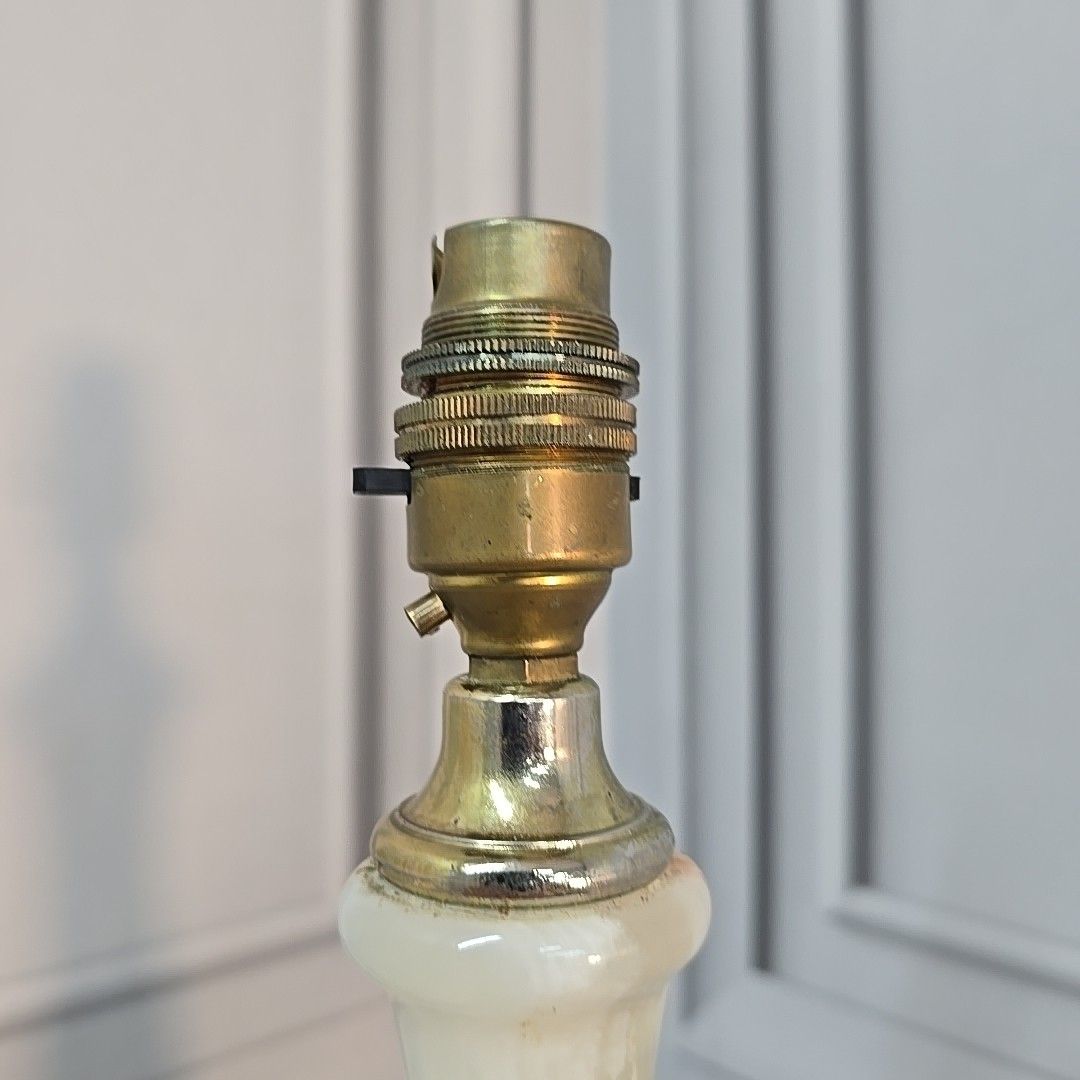 Vintage Onyx Marble Lamp Floor Light Room Standard Lamp Retro For Rewiring photo 120.0