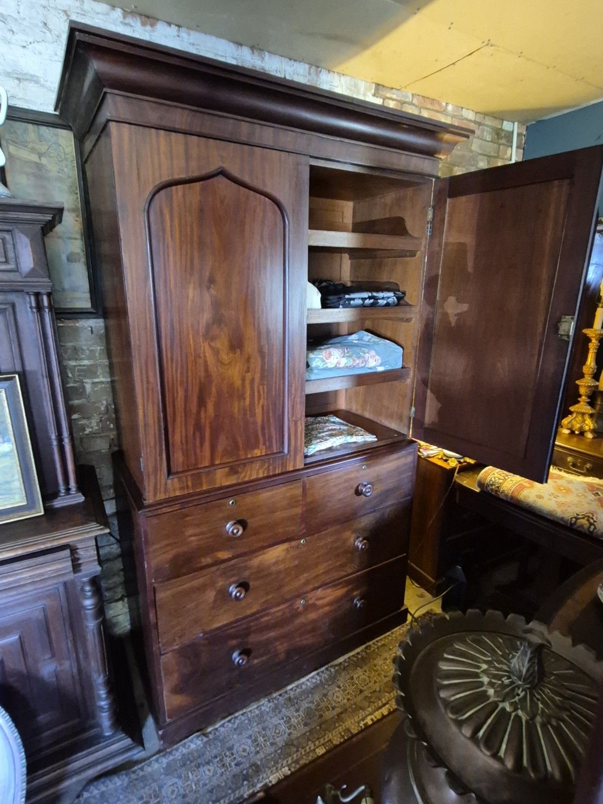 photo vinterior A Glorious Victorian Mahogany Country House Linenpress Larder Sold By Christies