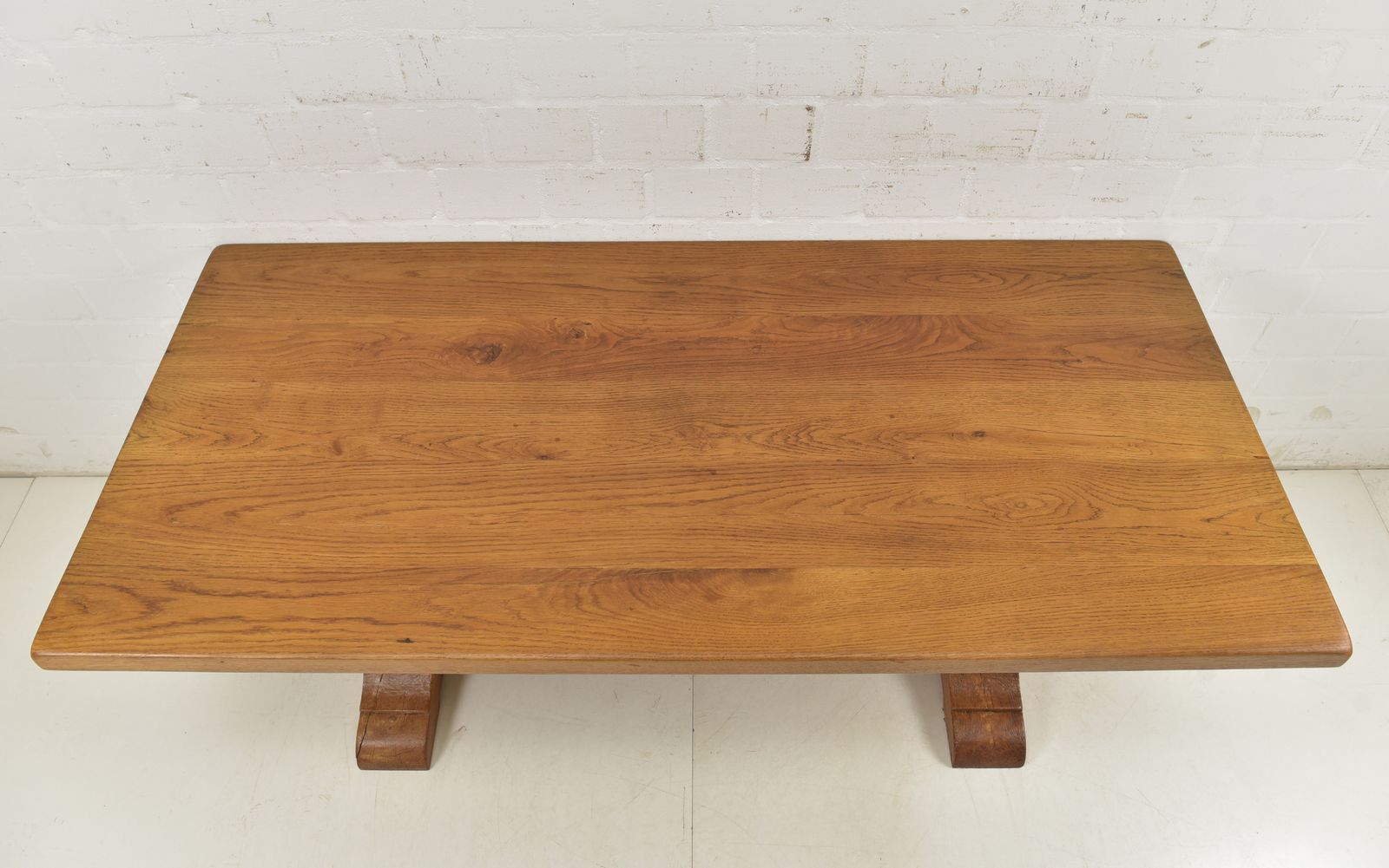 Antique! Restored Dining Table, 180 X 84 Cm, Farmhouse Table, Monastery Table, Solid Oak photo for sale