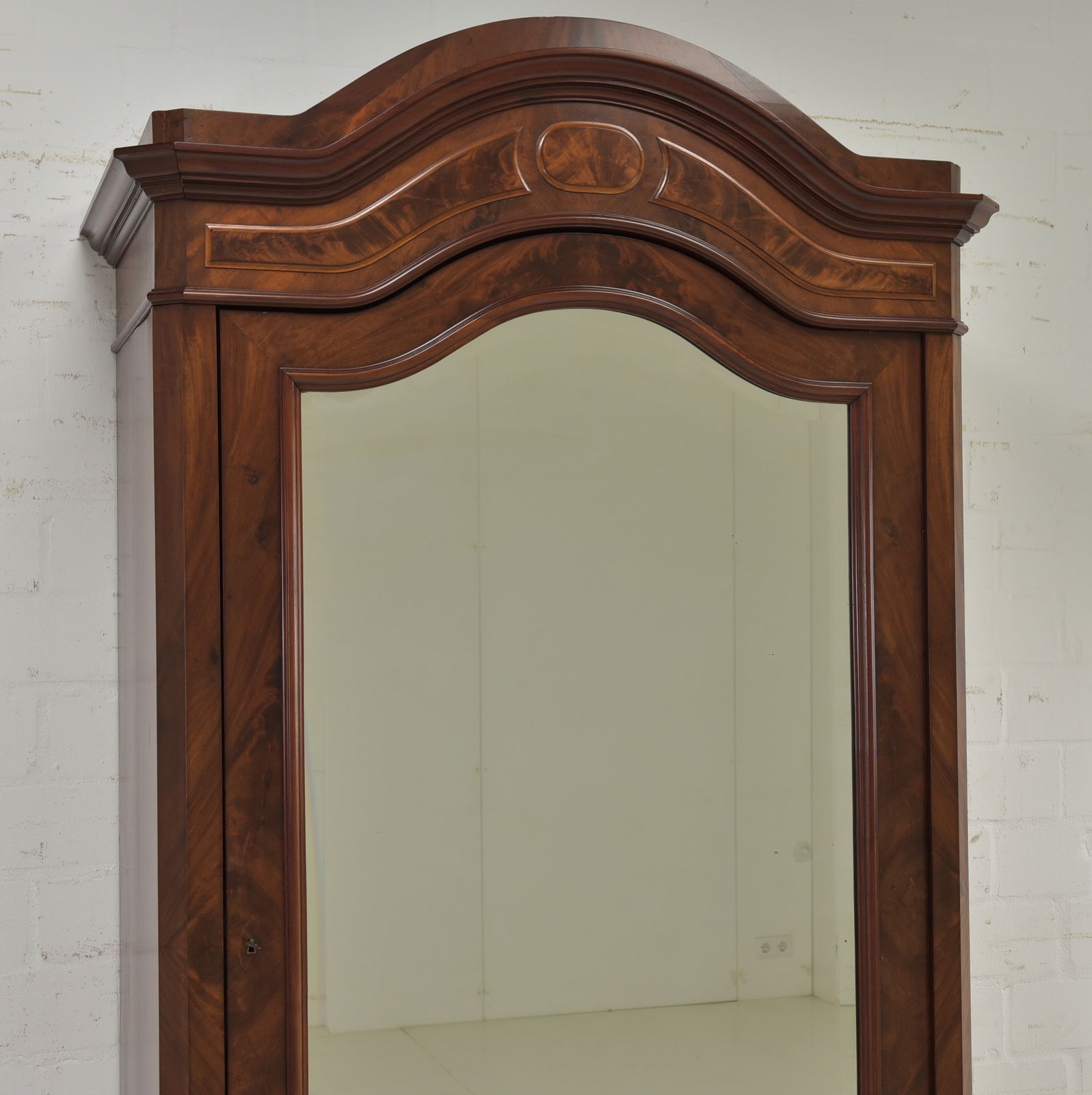 photo furniture Antique! Single Door Wardrobe, Restored Mahogany, Louis Philippe Style, Hall Wardrobe