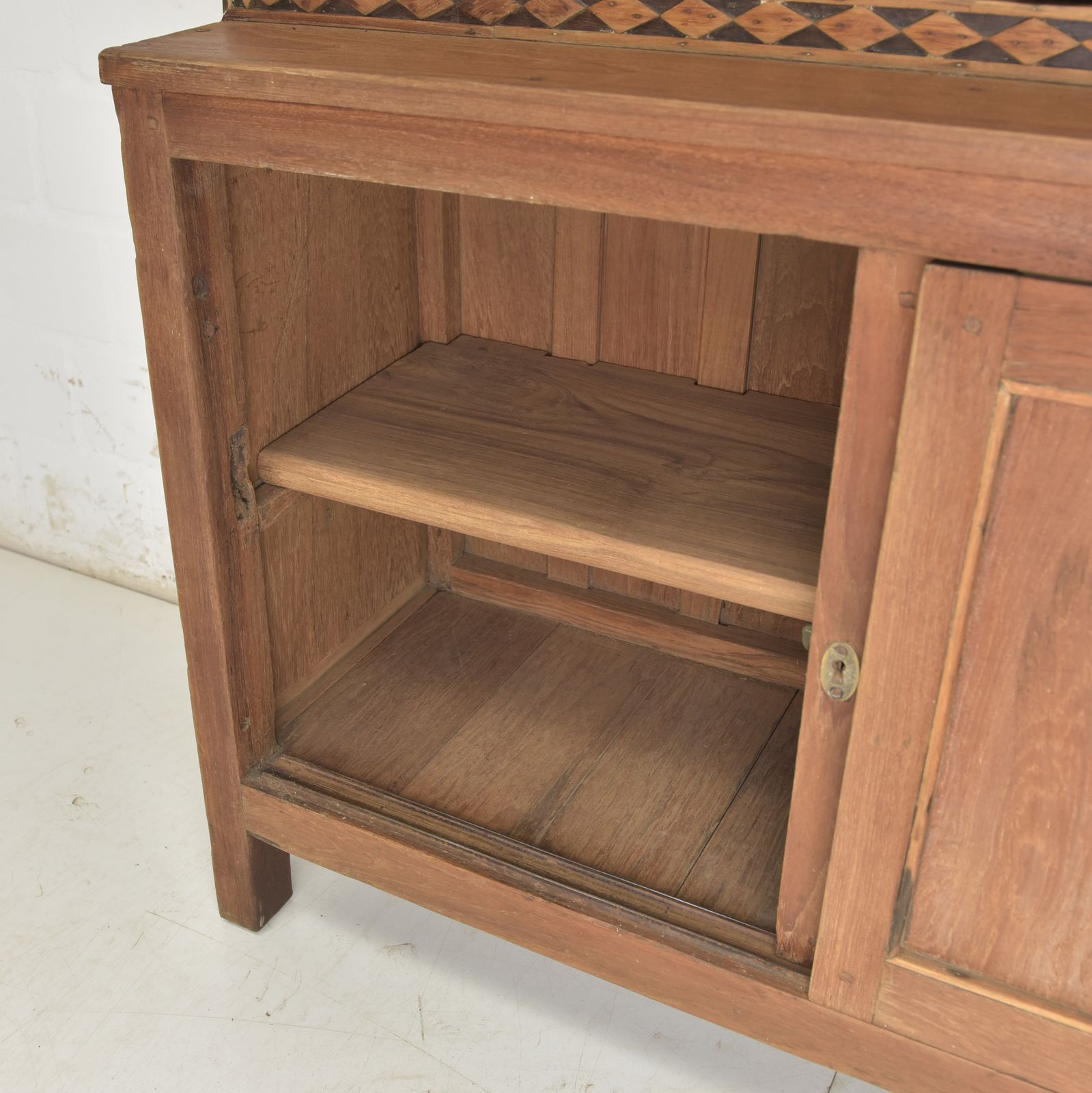 Antique! Narrow Art Deco Cabinet, Restored, Display Case, Collector's Cabinet, 2 Of 2 photo vinterior