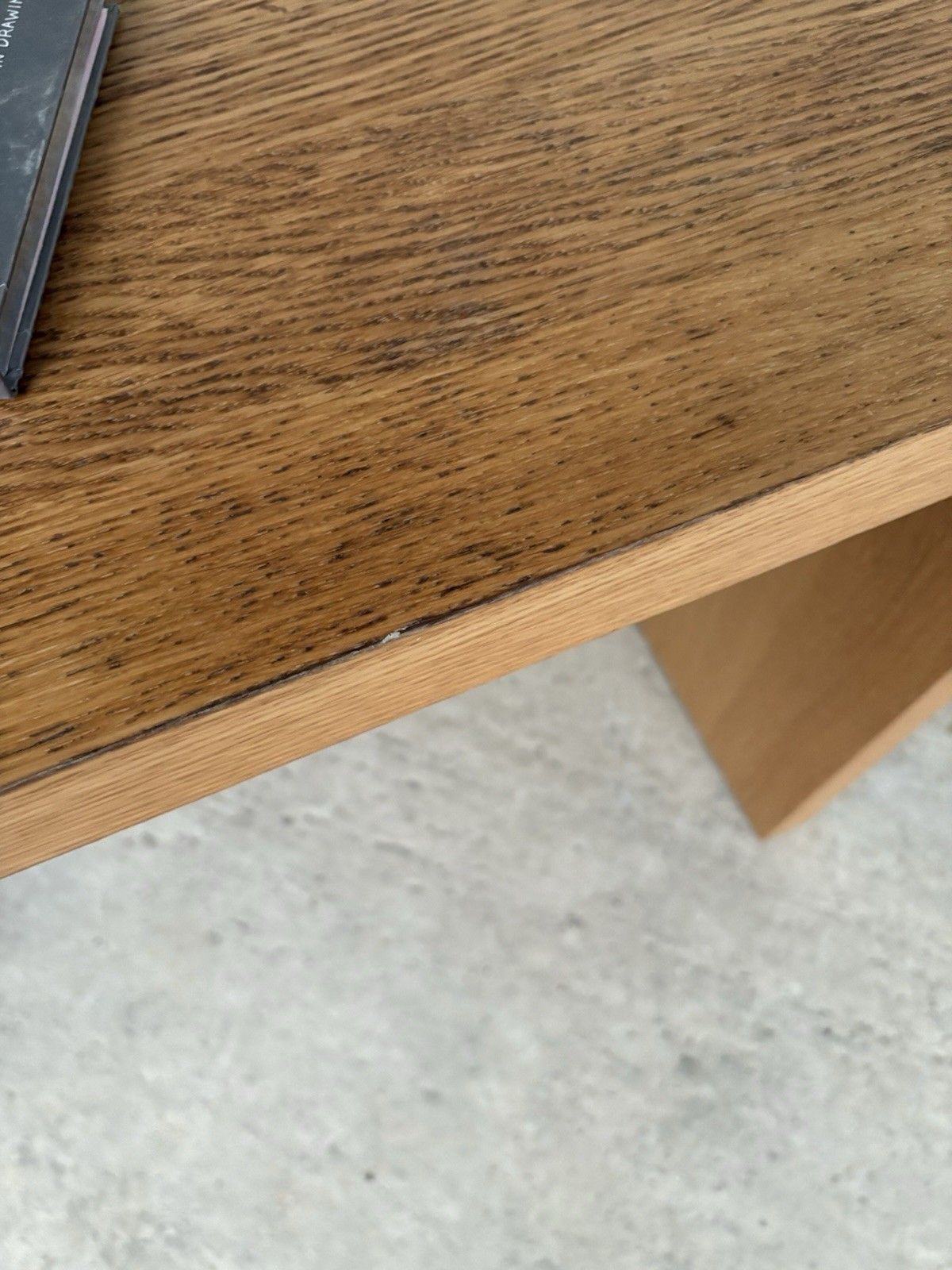 photo buy Vtg Mid Century Style Oak Desk Dining Table Danish Scandi Retro R1151