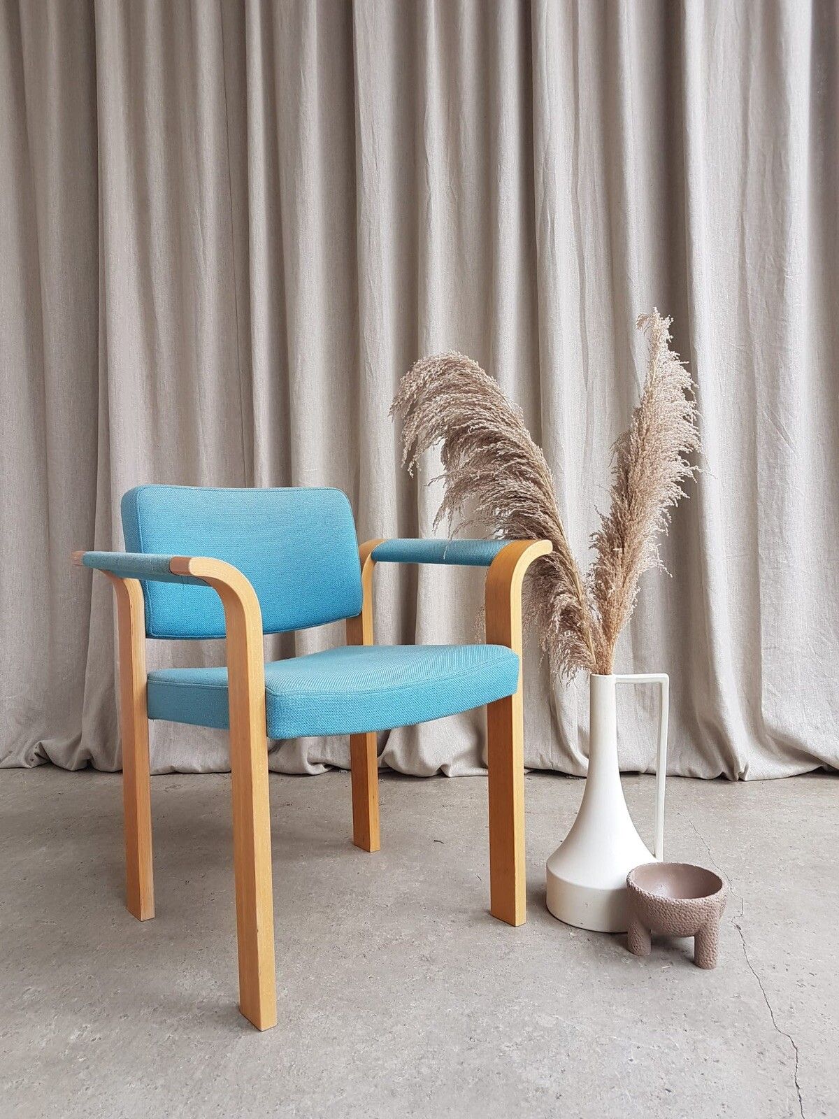 Vtg Late Mid Century Armchair Side Chair By Magnus Olesen Modernist Retro R123 photo for sale