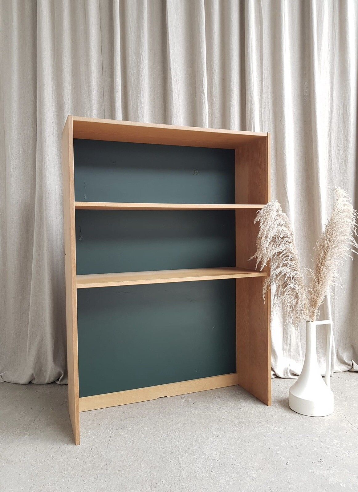 Vtg Mid Century Danish Oak Bookcase Shelving Wall Unit Retro Scandi R189