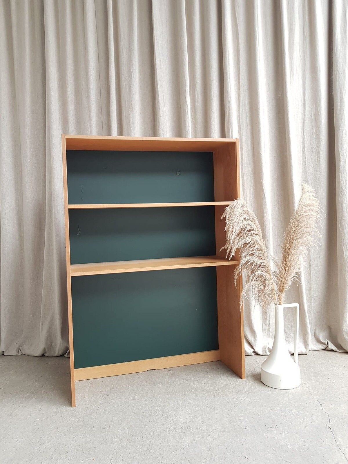 Vtg Mid Century Danish Oak Bookcase Shelving Wall Unit Retro Scandi R189 photo furniture