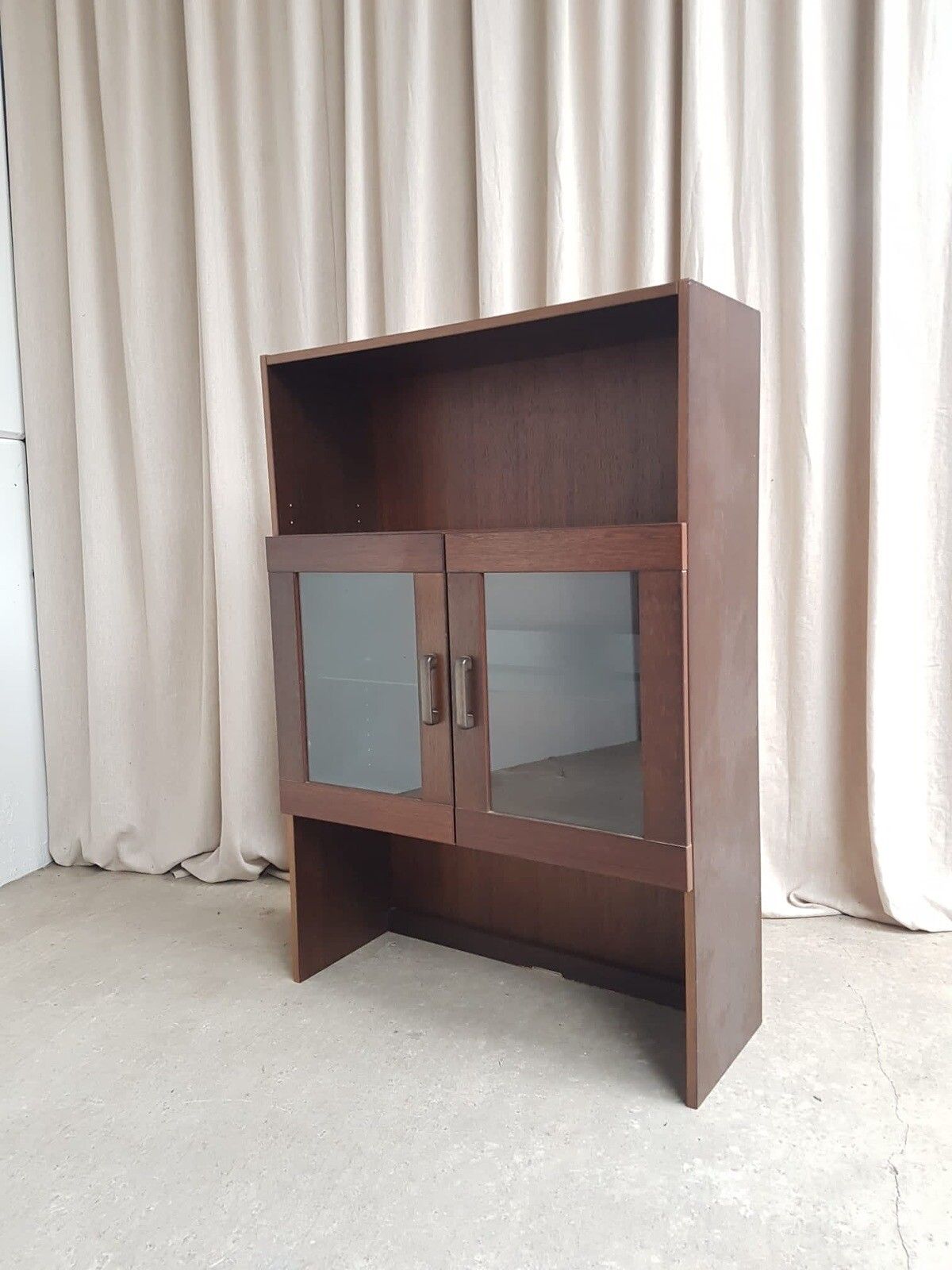Vtg Late Mid Century Danish Bookcase Shelving Wall Unit Retro Scandi R291 photo vinterior