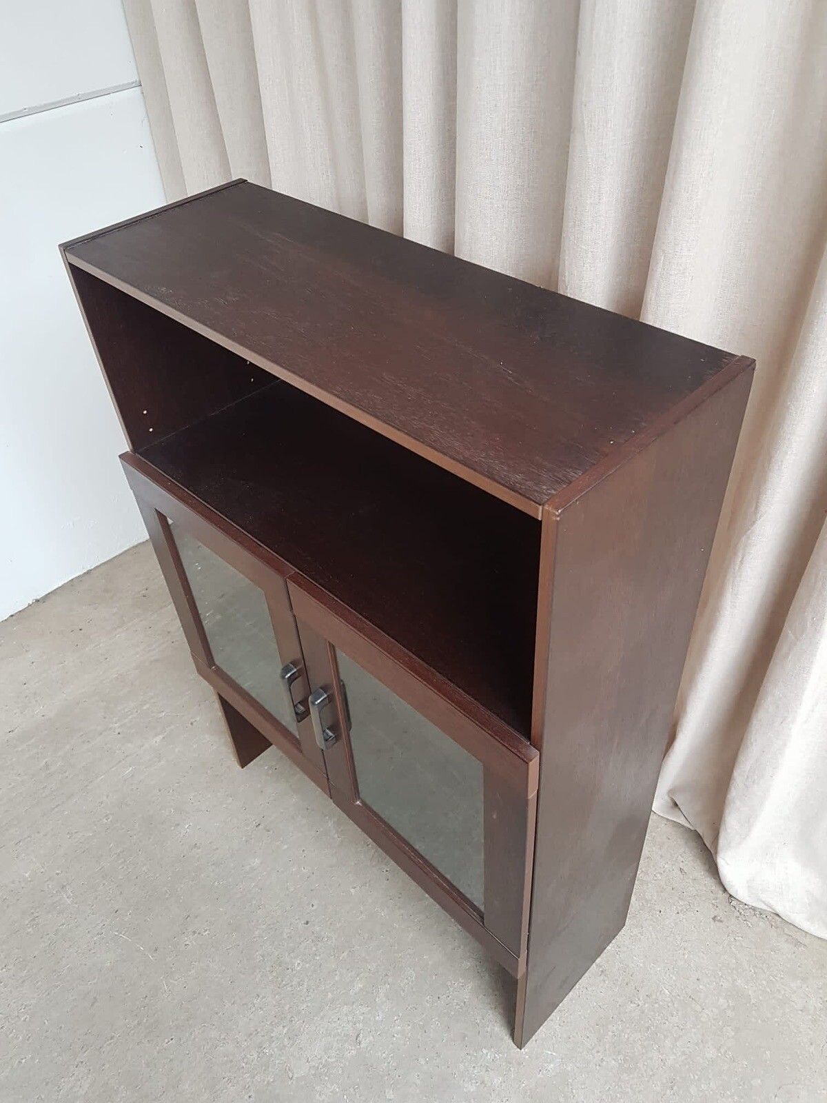 Vtg Late Mid Century Danish Bookcase Shelving Wall Unit Retro Scandi R291 photo vintage