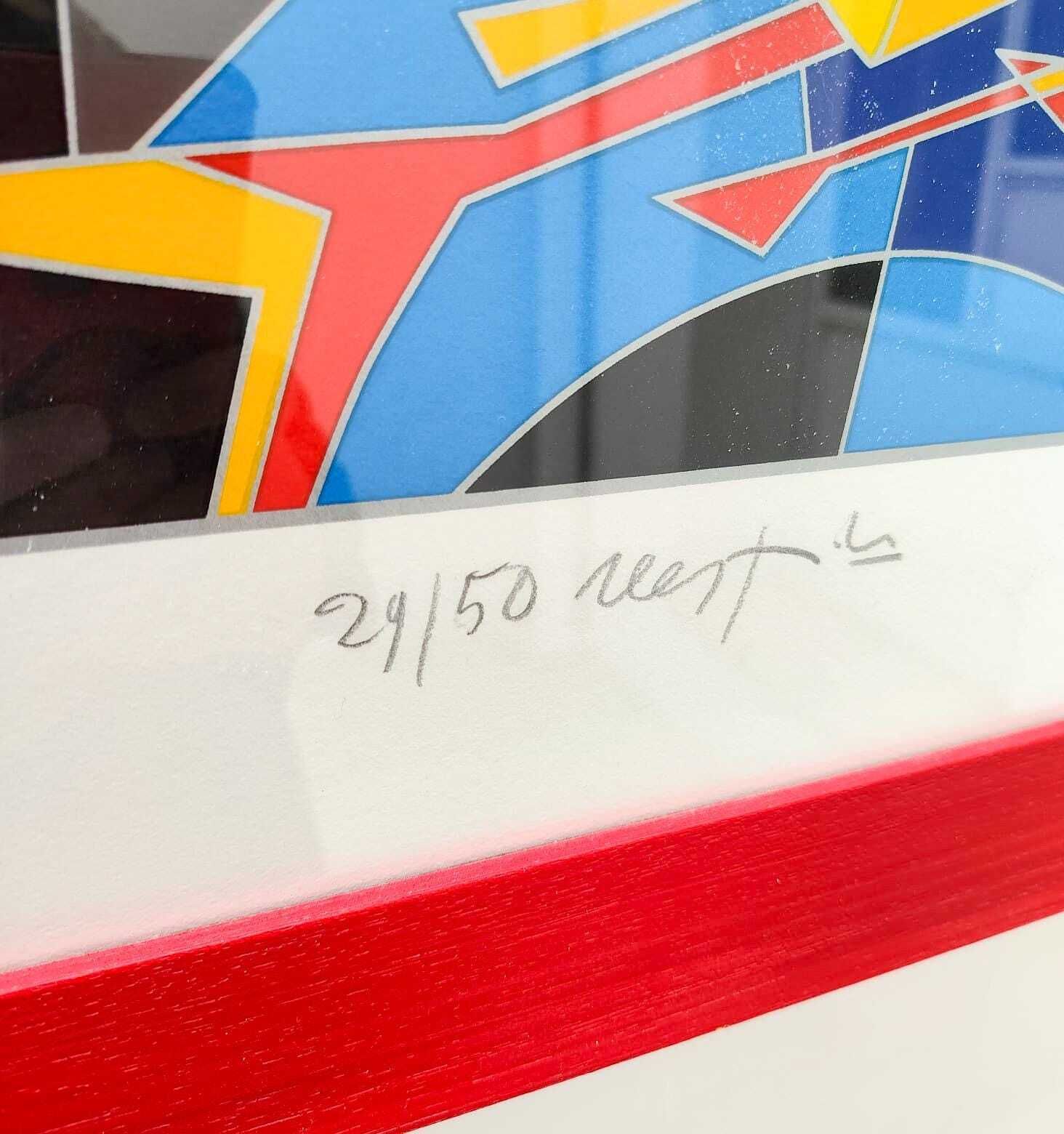 Peinture multiple en sérigraphie polymatière, 500 Years Of Leonardo Da Vinci, par Ugo Nespolo photo buy