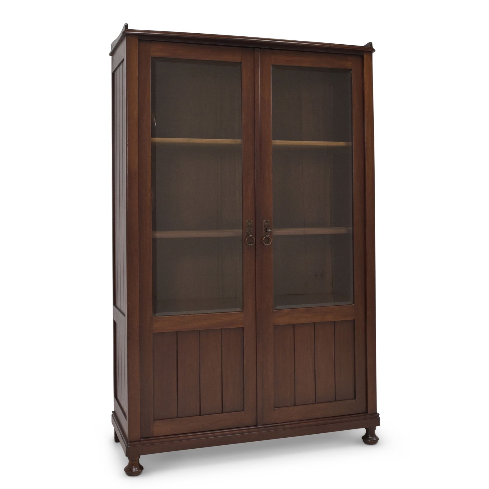 Antique! Restored Art Deco Art Nouveau Bookcase, Mahogany Display Cabinet