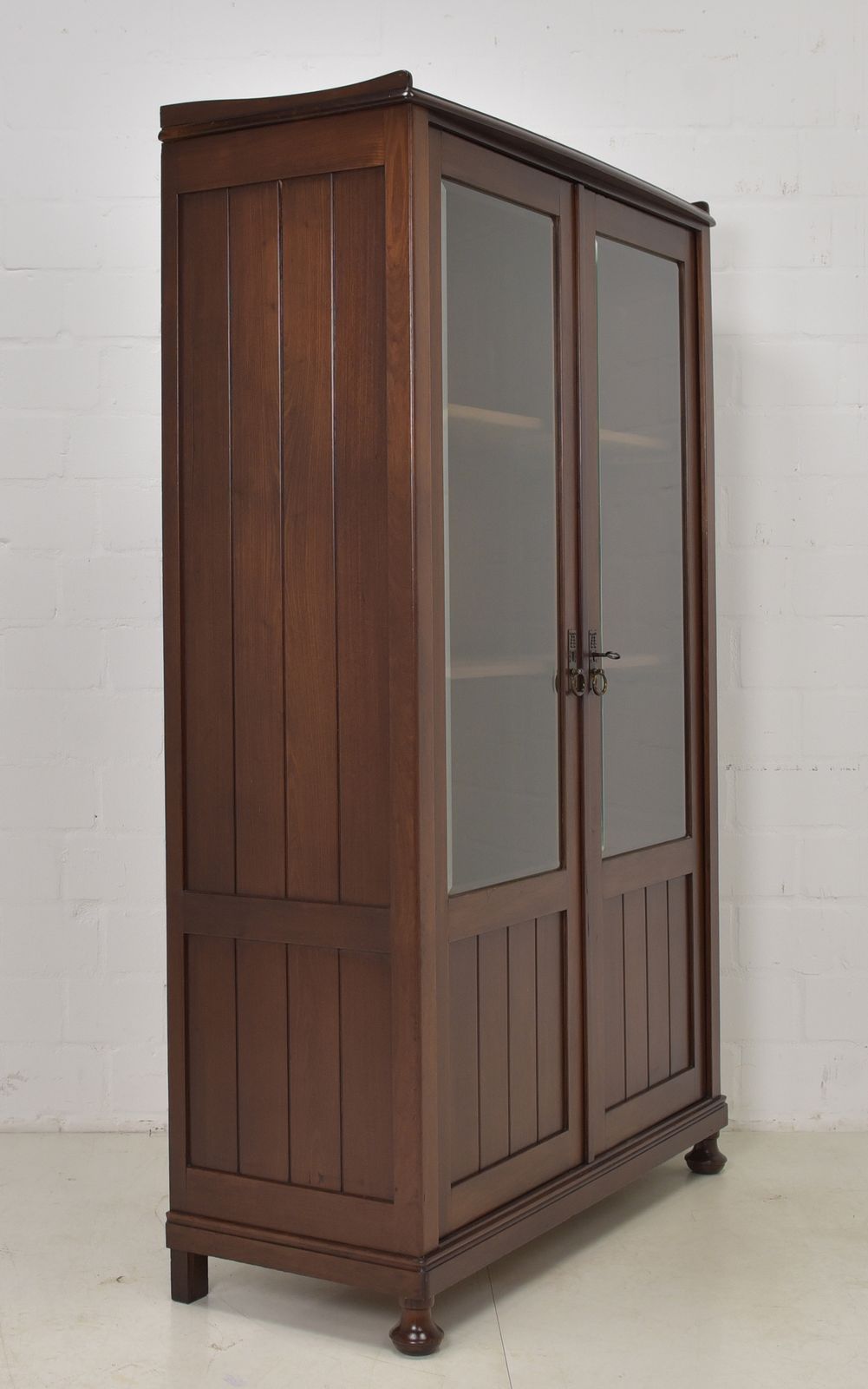 Furniture Antique! Restored Art Deco Art Nouveau Bookcase, Mahogany Display Cabinet photo