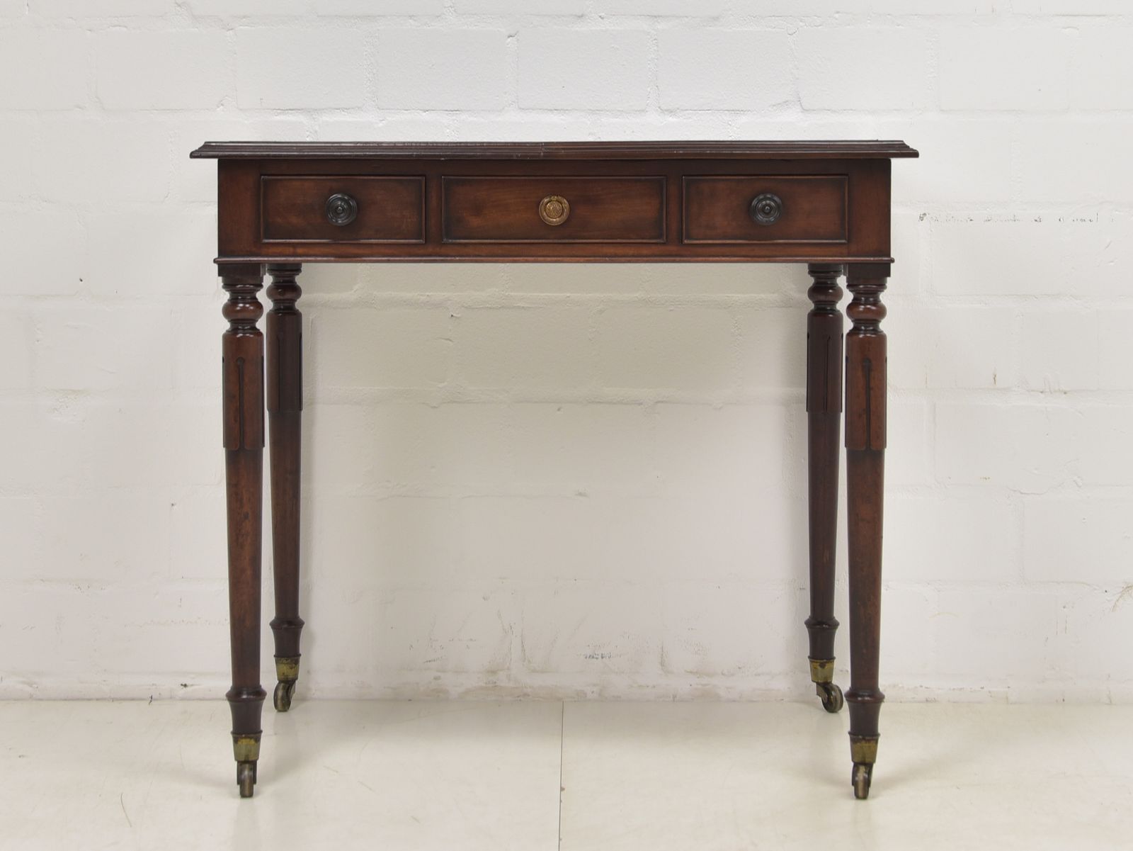 Antique! Small Desk, Restored, England, Circa 1920, Mahogany Secretary photo furniture
